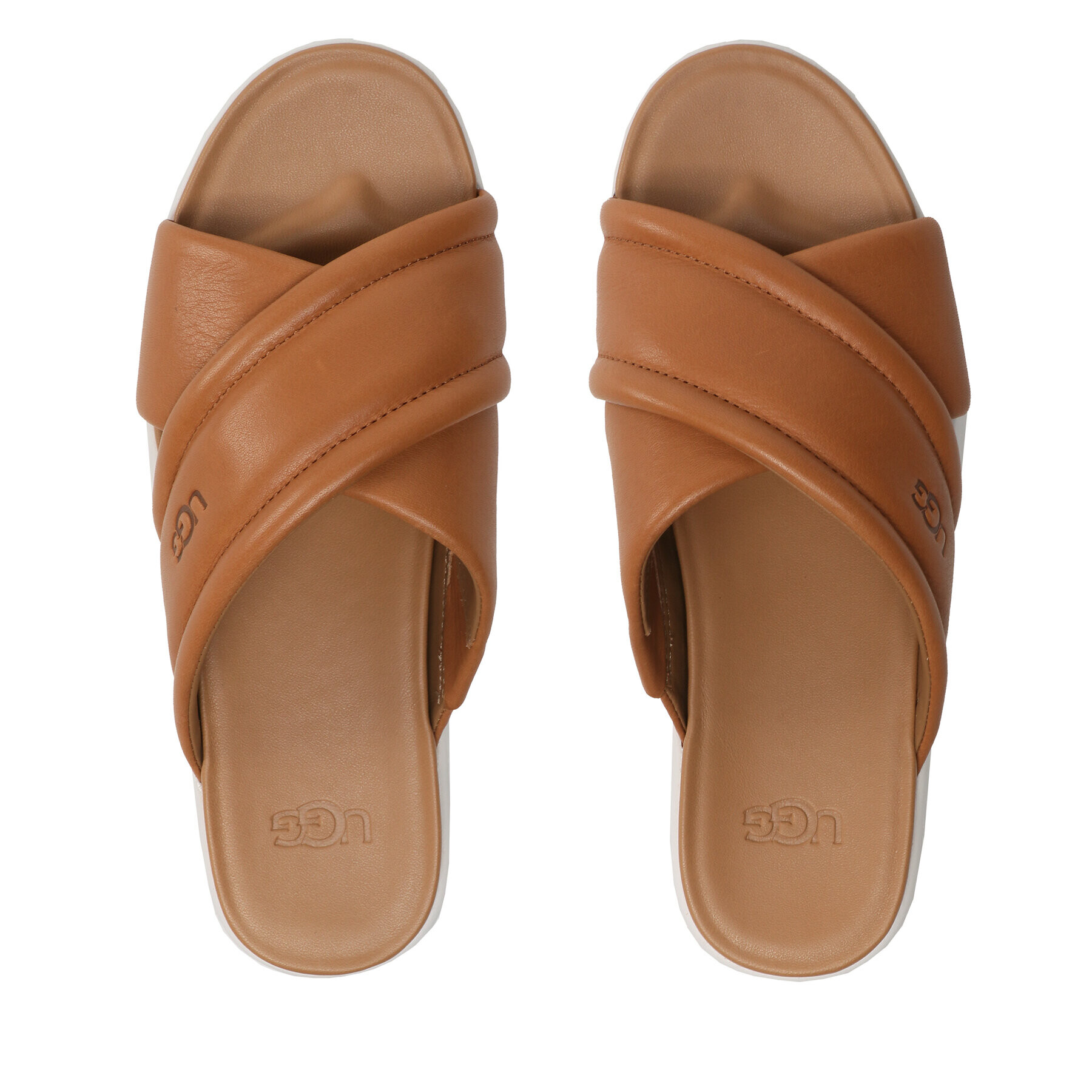 Ugg Чехли W Zayne Crossband 1128635 Кафяв - Pepit.bg
