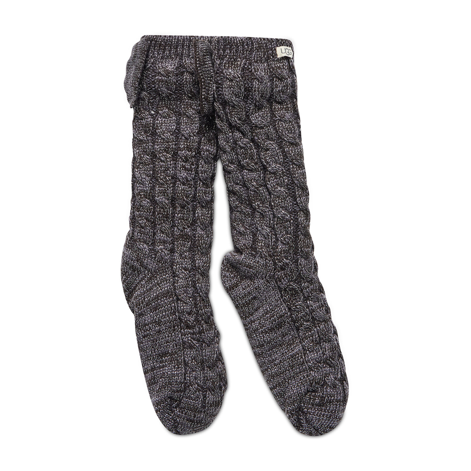 Ugg Чорапи дълги дамски W Laila Bow Fleece Lined Sock OS 1113637 Черен - Pepit.bg