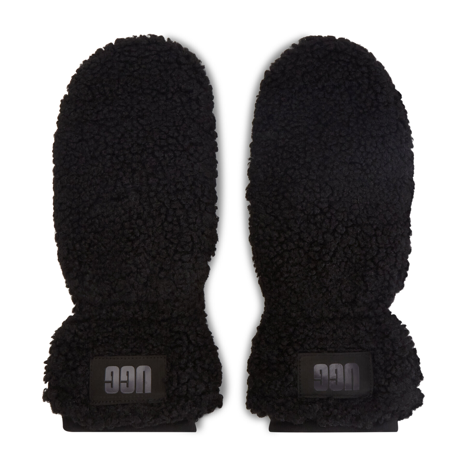 Ugg Дамски ръкавици W Sherpa Mitten w Logo Patch 20168 Черен - Pepit.bg