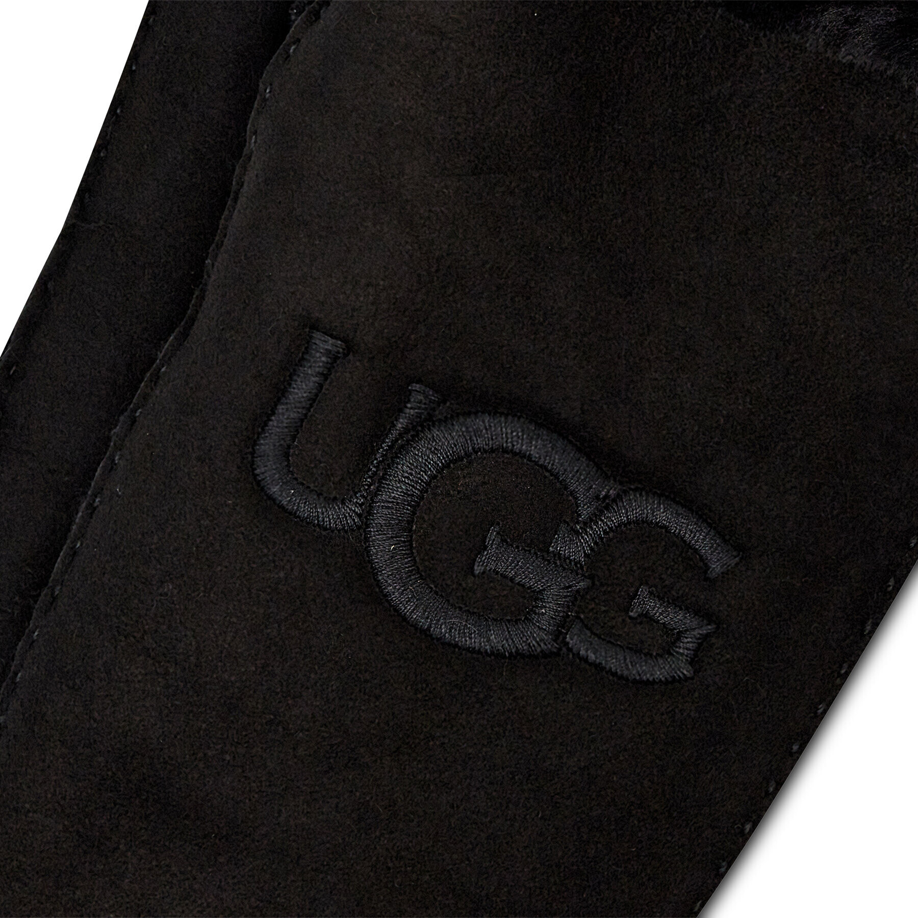 Ugg Дамски ръкавици Sheepskin Embroider Mitten 20932 Черен - Pepit.bg