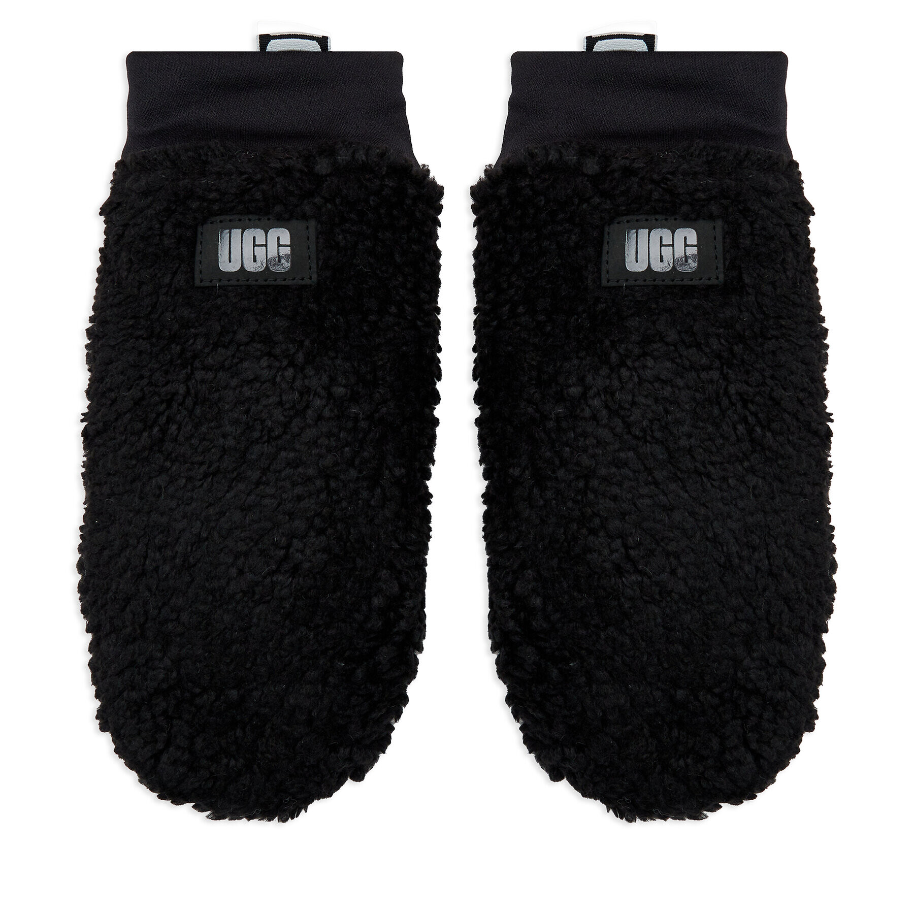 Ugg Дамски ръкавици W Sherpa Mitten W Logo Tape 21631 Черен - Pepit.bg