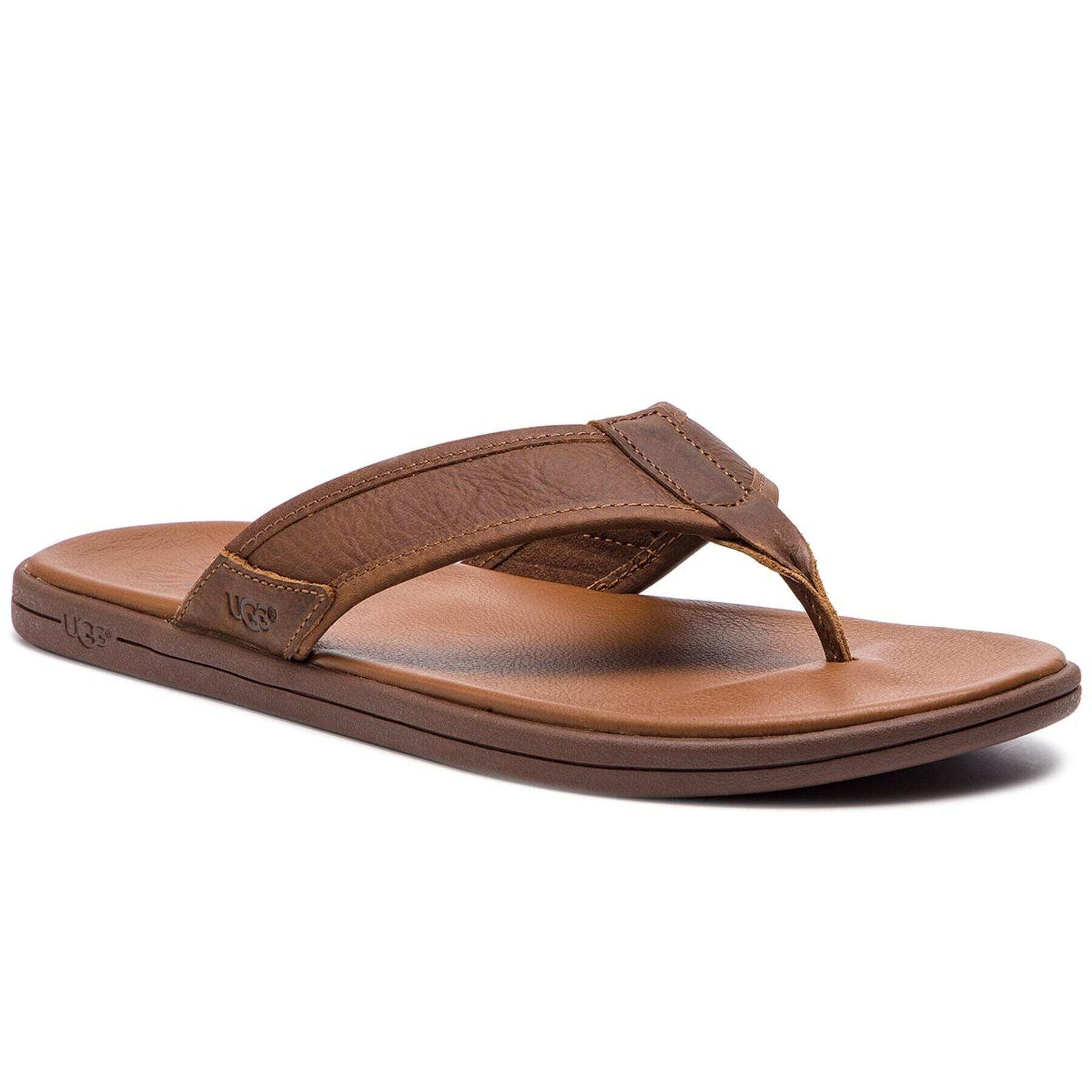 Ugg Джапанки M Seaside Flip Leather 1102690 Кафяв - Pepit.bg