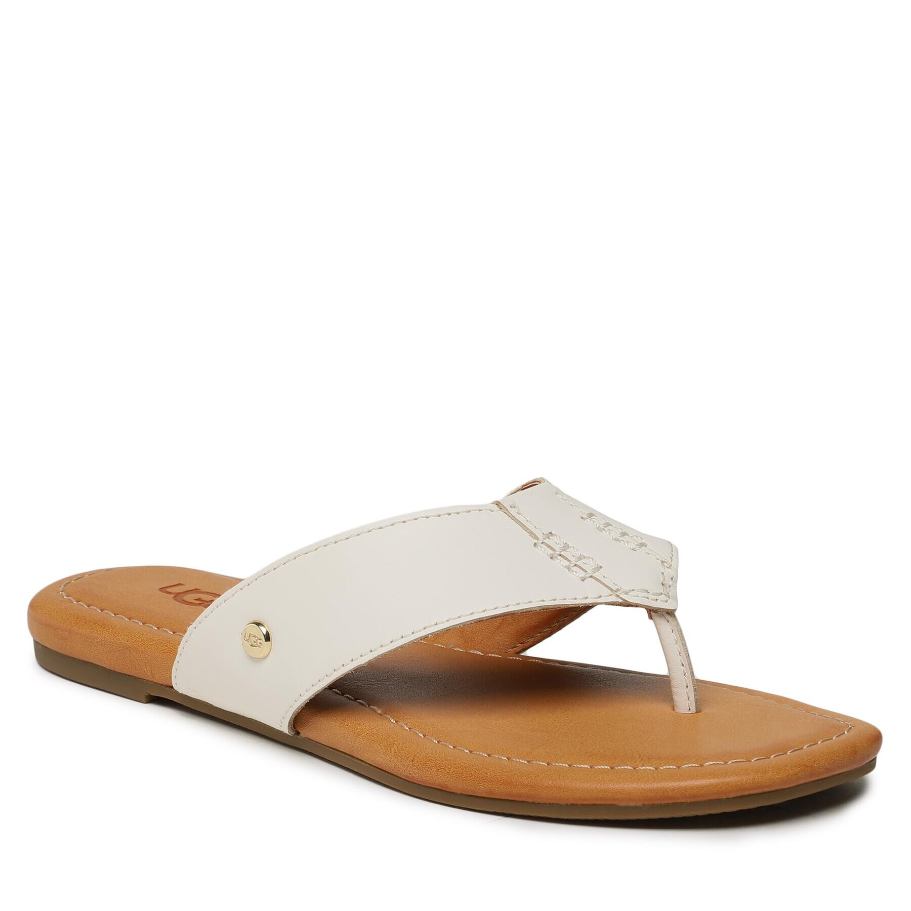 Ugg Джапанки W Carey Flip 1142177 Бял - Pepit.bg