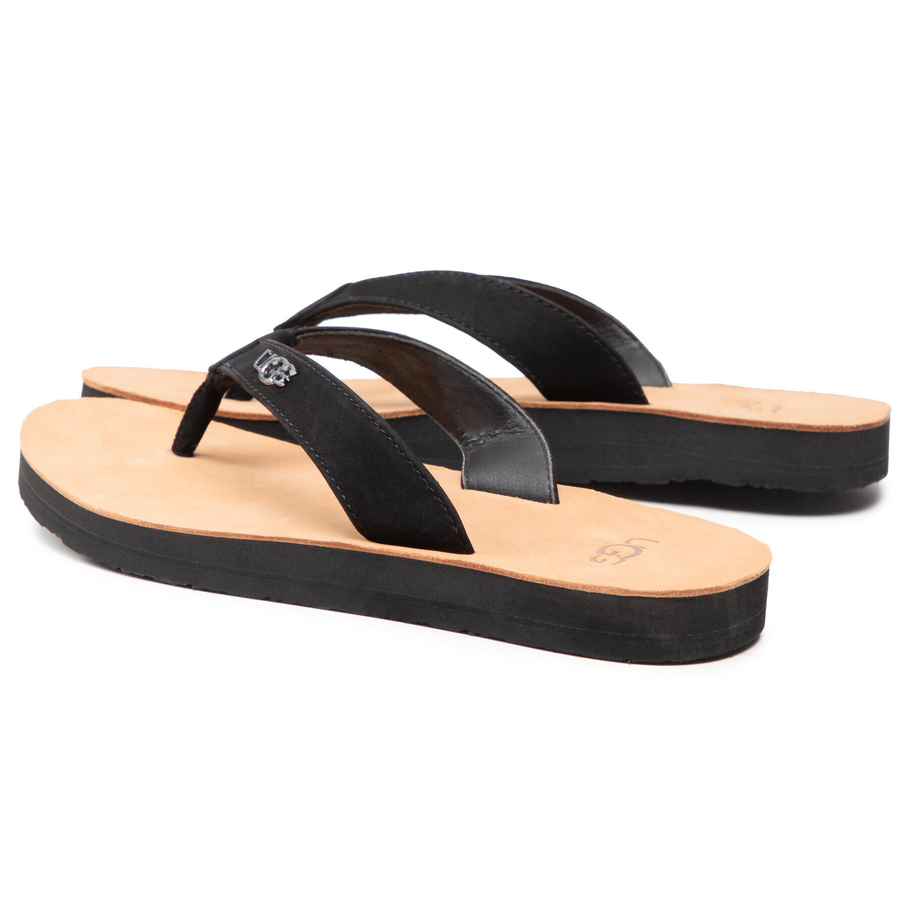 Ugg Джапанки W Tawney Logo 1119997 Черен - Pepit.bg