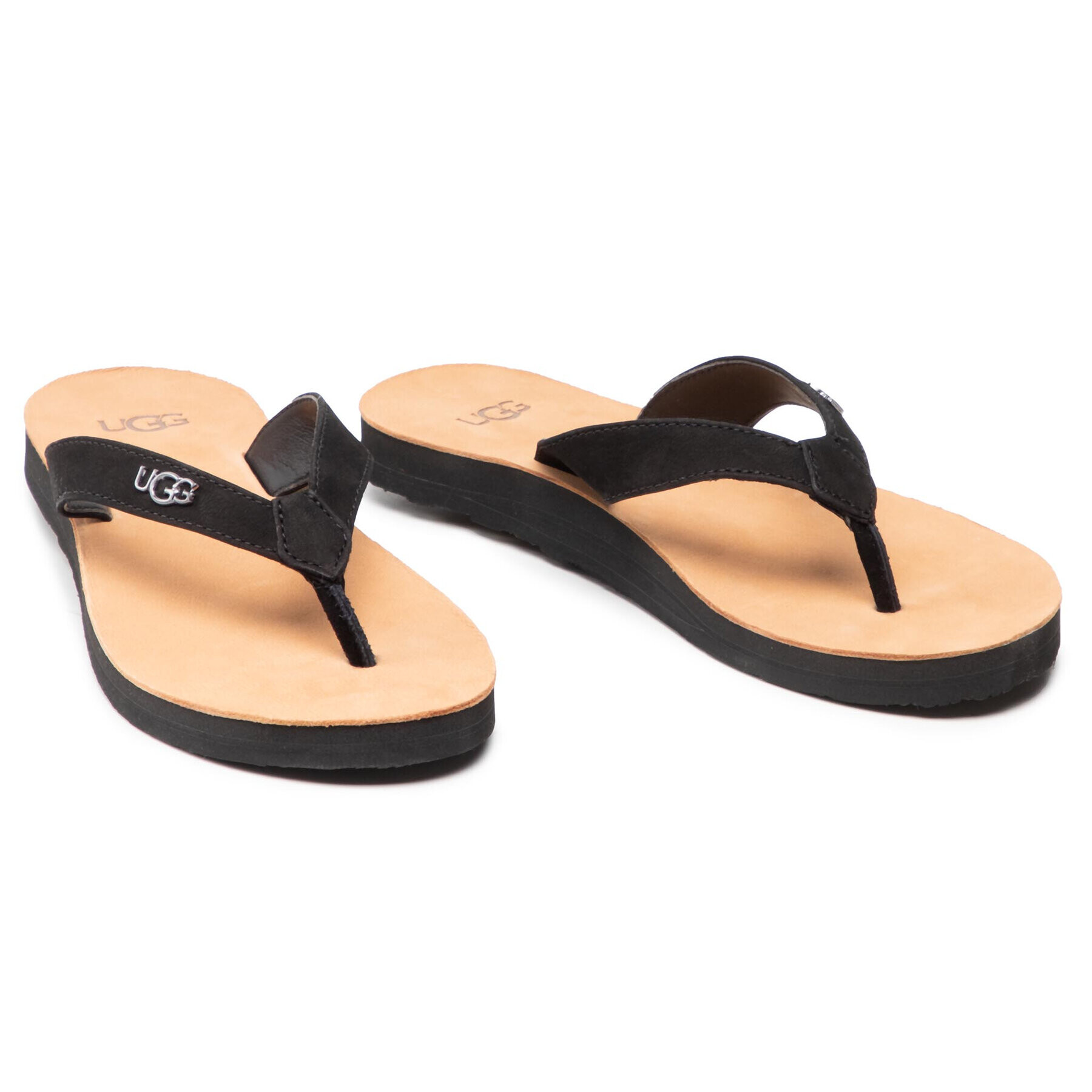 Ugg Джапанки W Tawney Logo 1119997 Черен - Pepit.bg