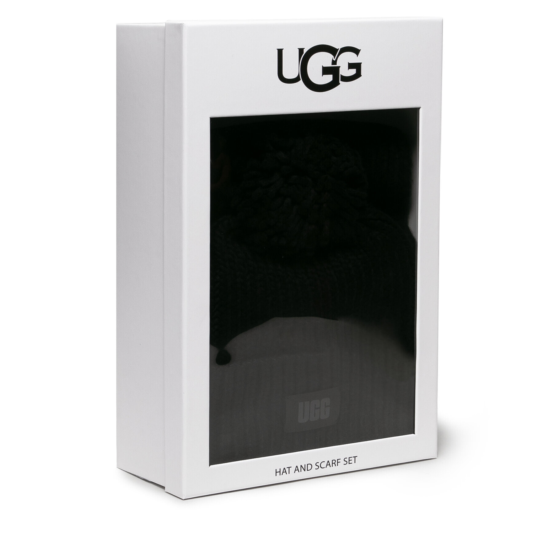 Ugg Комплект шал и шапка 21883 Черен - Pepit.bg