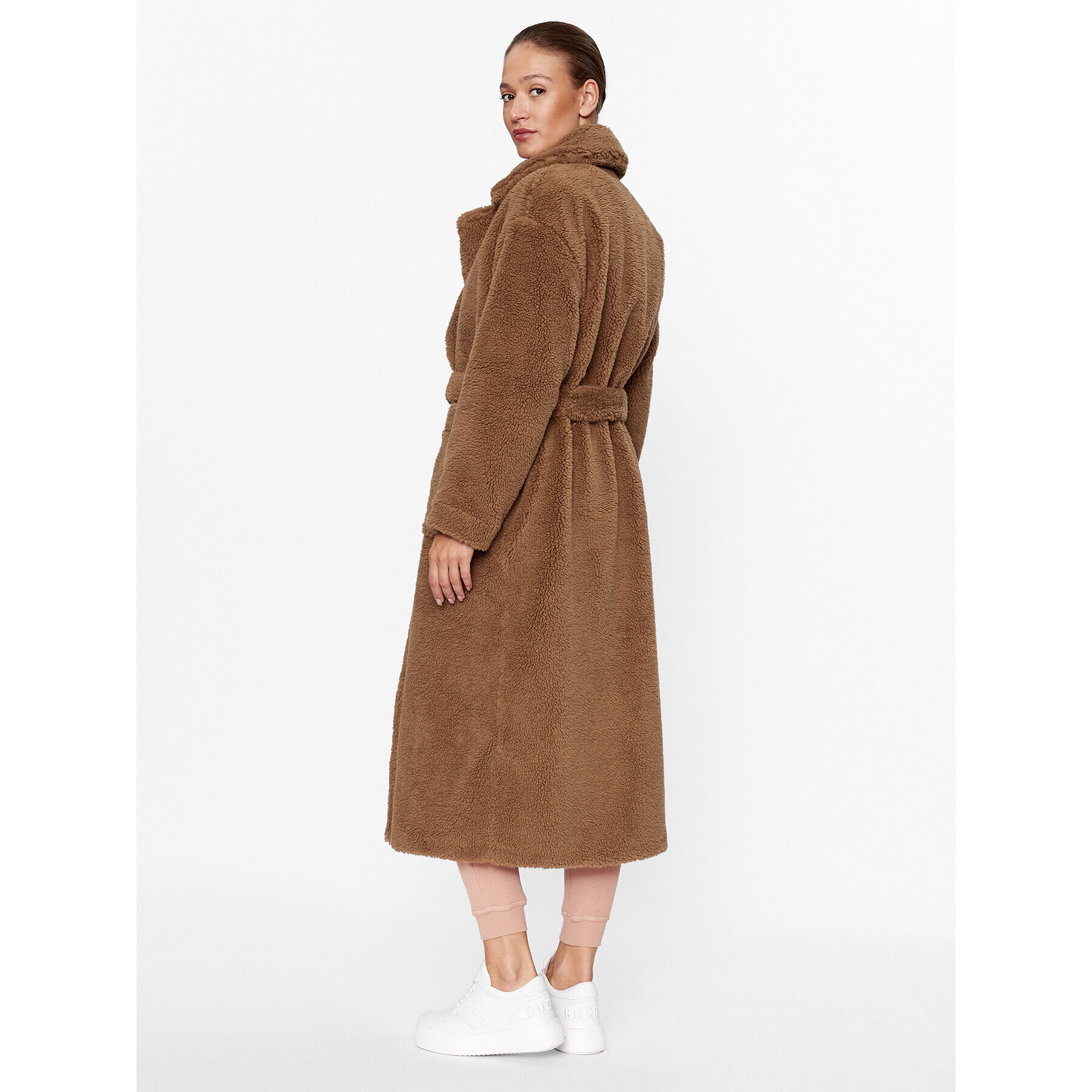 Ugg Кожено палто Alesandra 1149930 Кафяв Oversize - Pepit.bg