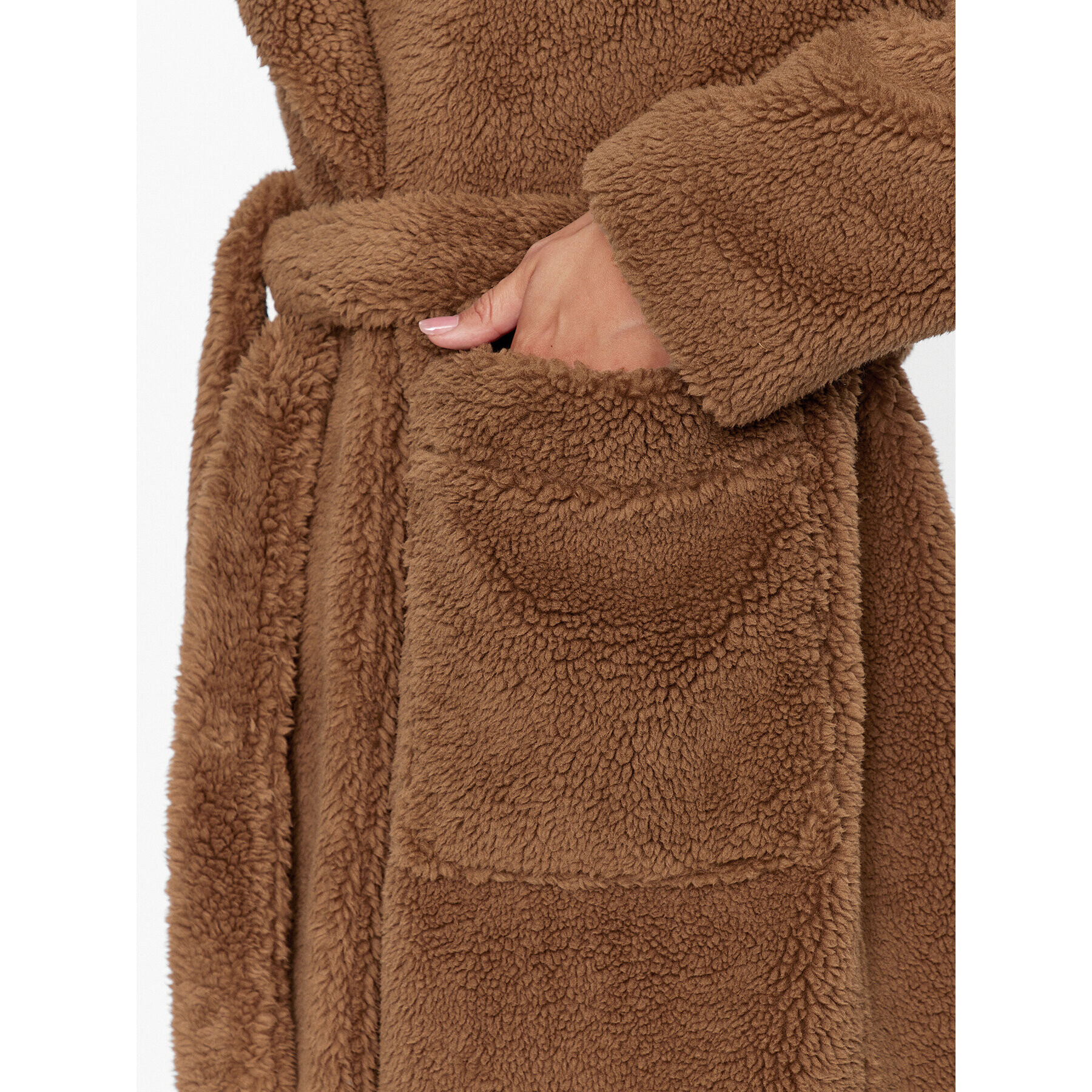 Ugg Кожено палто Alesandra 1149930 Кафяв Oversize - Pepit.bg