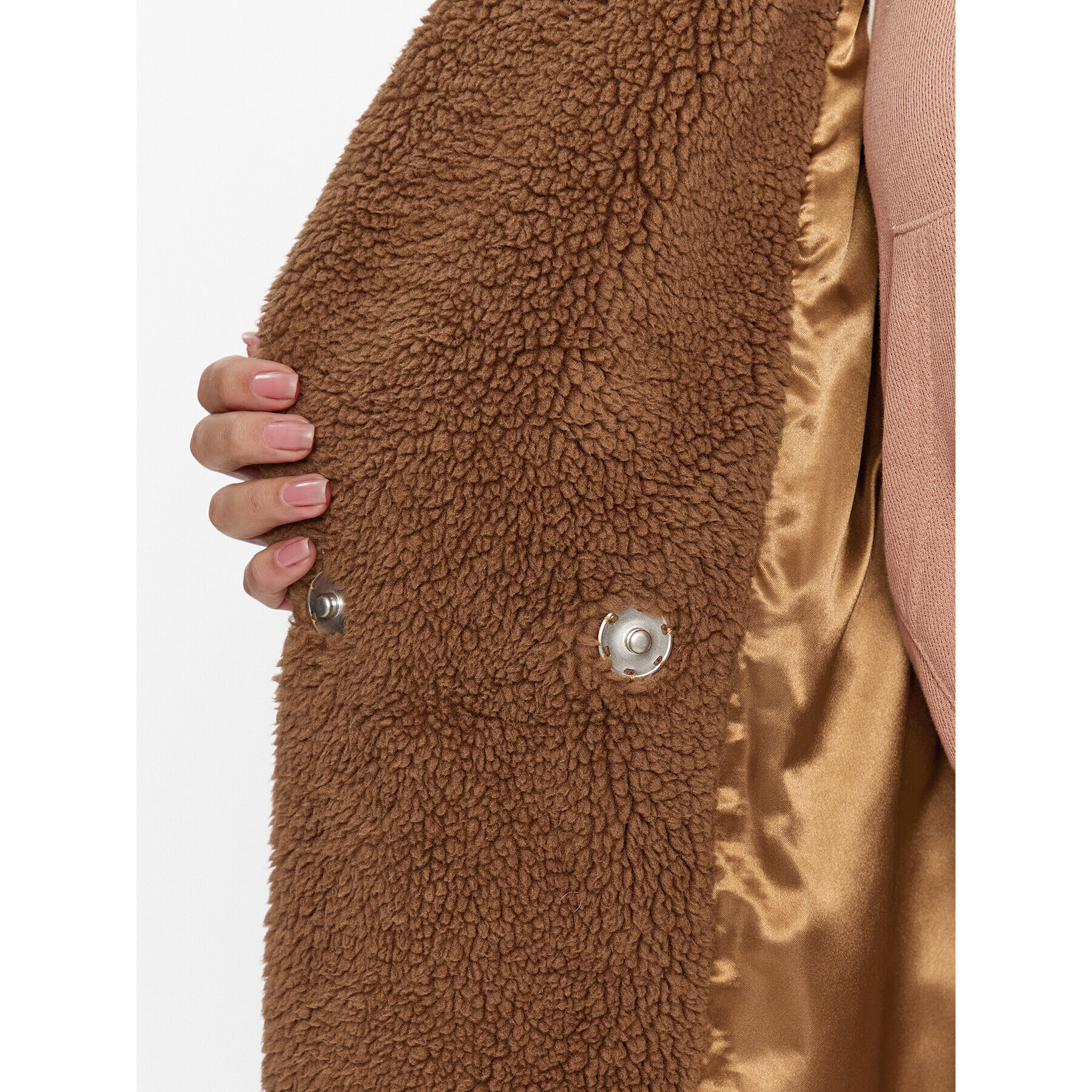 Ugg Кожено палто Alesandra 1149930 Кафяв Oversize - Pepit.bg