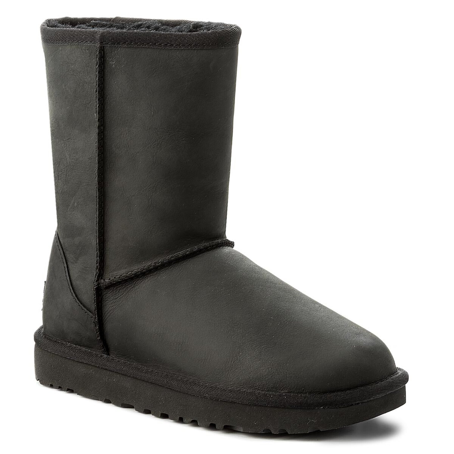 Ugg Обувки Classic Short Leather 1016559 Черен - Pepit.bg