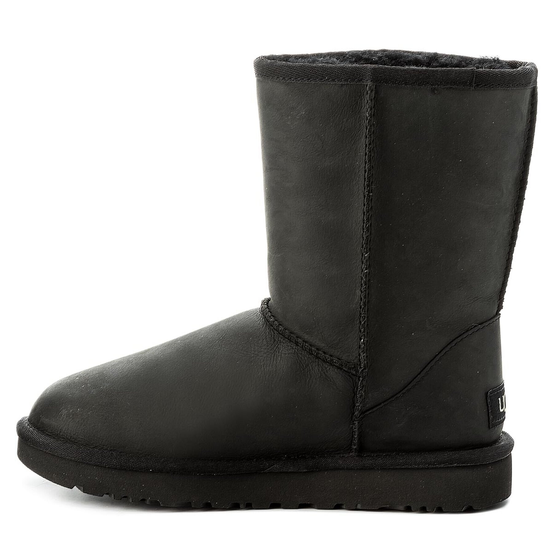 Ugg Обувки Classic Short Leather 1016559 Черен - Pepit.bg