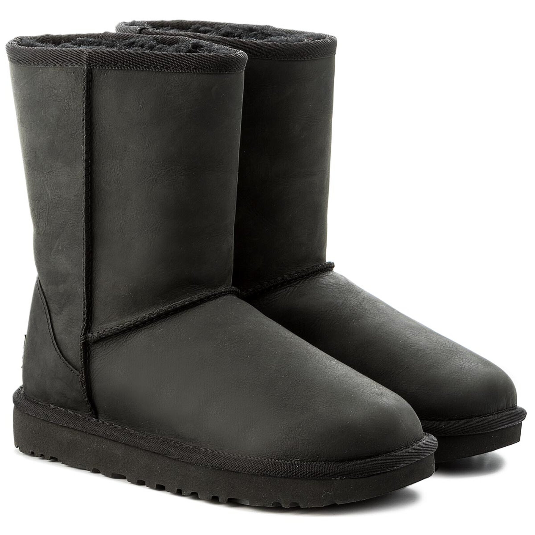 Ugg Обувки Classic Short Leather 1016559 Черен - Pepit.bg