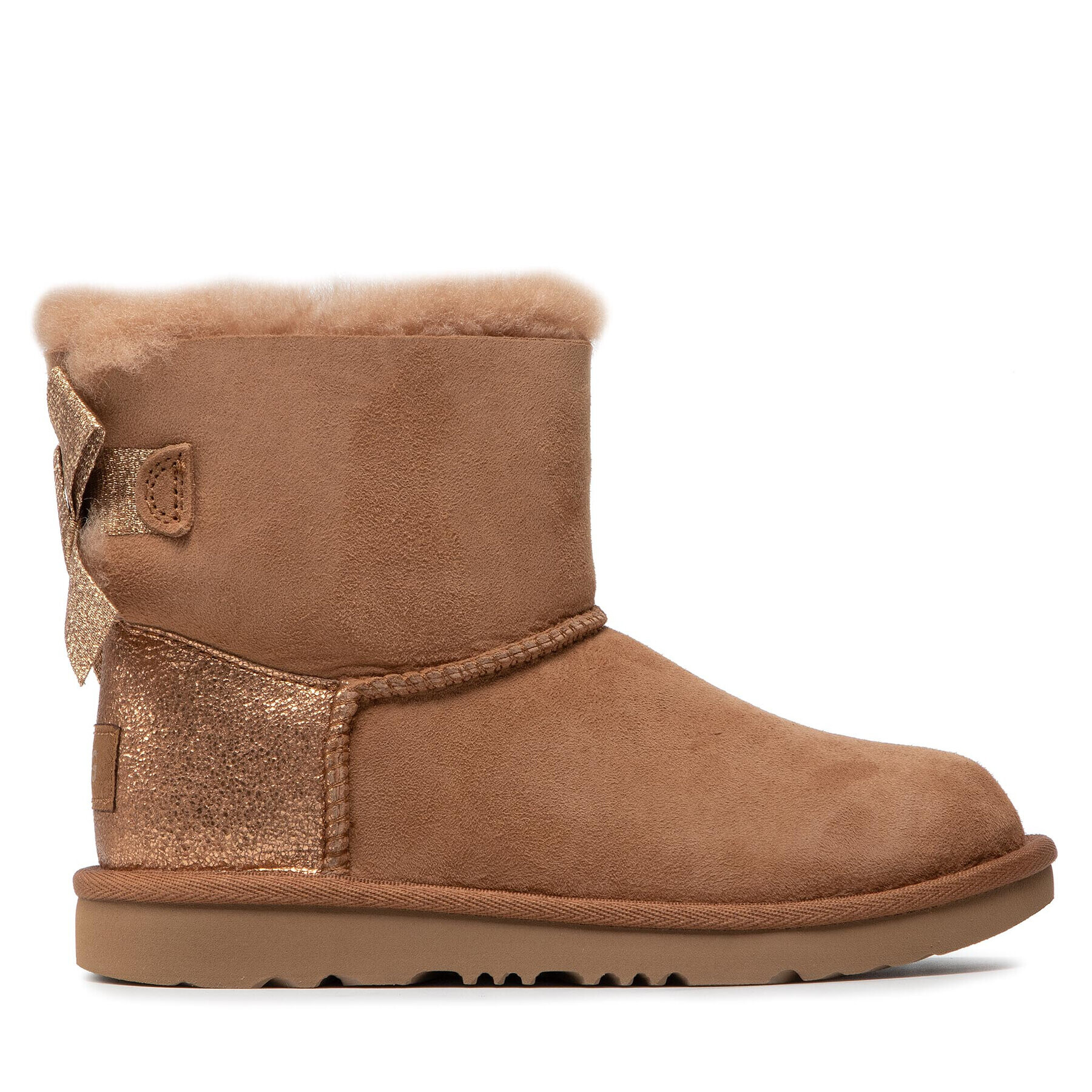 Ugg Обувки K Mini Bailey Bow Glitz 1123617K Кафяв - Pepit.bg