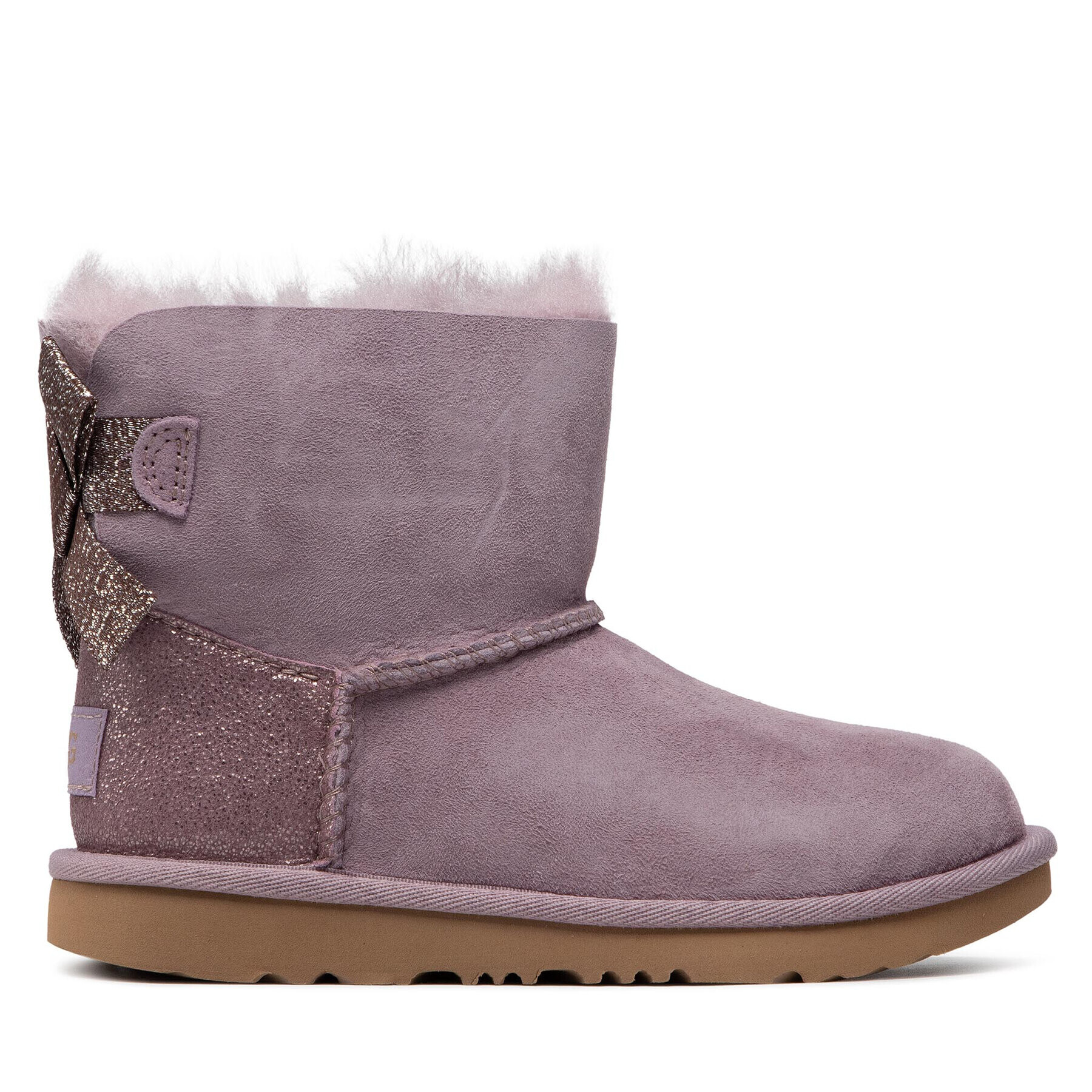 Ugg Обувки K Mini Bailey Bow Glitz 1123617K Виолетов - Pepit.bg