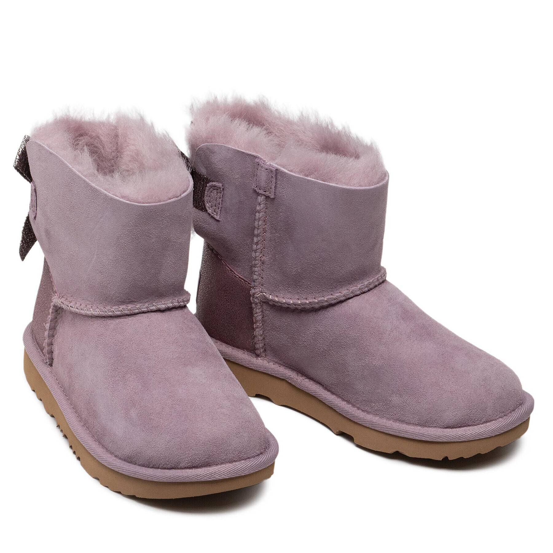 Ugg Обувки K Mini Bailey Bow Glitz 1123617K Виолетов - Pepit.bg