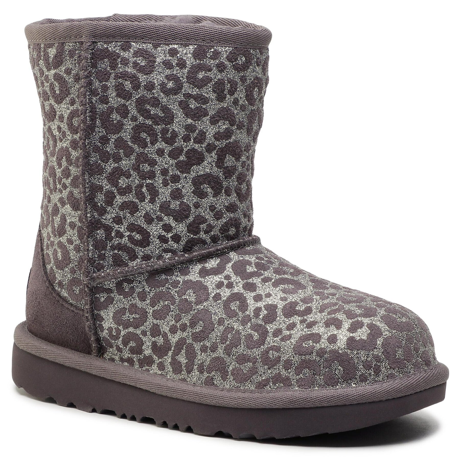 Ugg Обувки Kid's Classic II Glitter Leopard 1112388K Сив - Pepit.bg