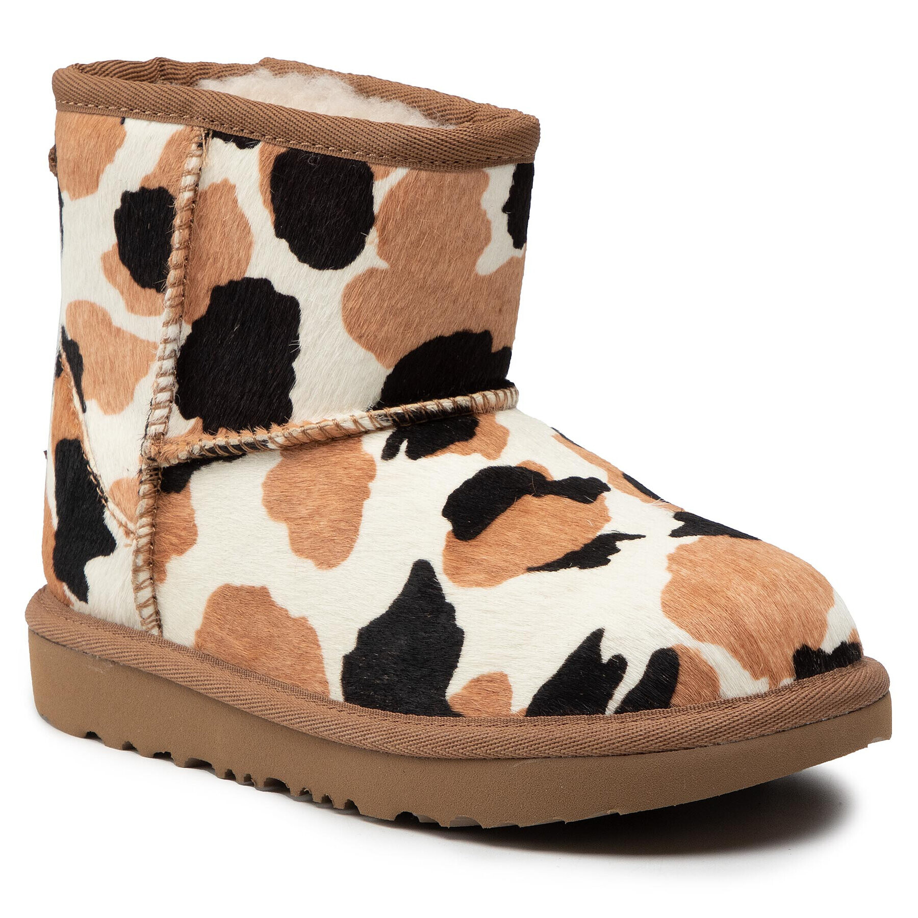 Ugg Обувки Kid's Classic Mini Cow Print 1123619K Кафяв - Pepit.bg