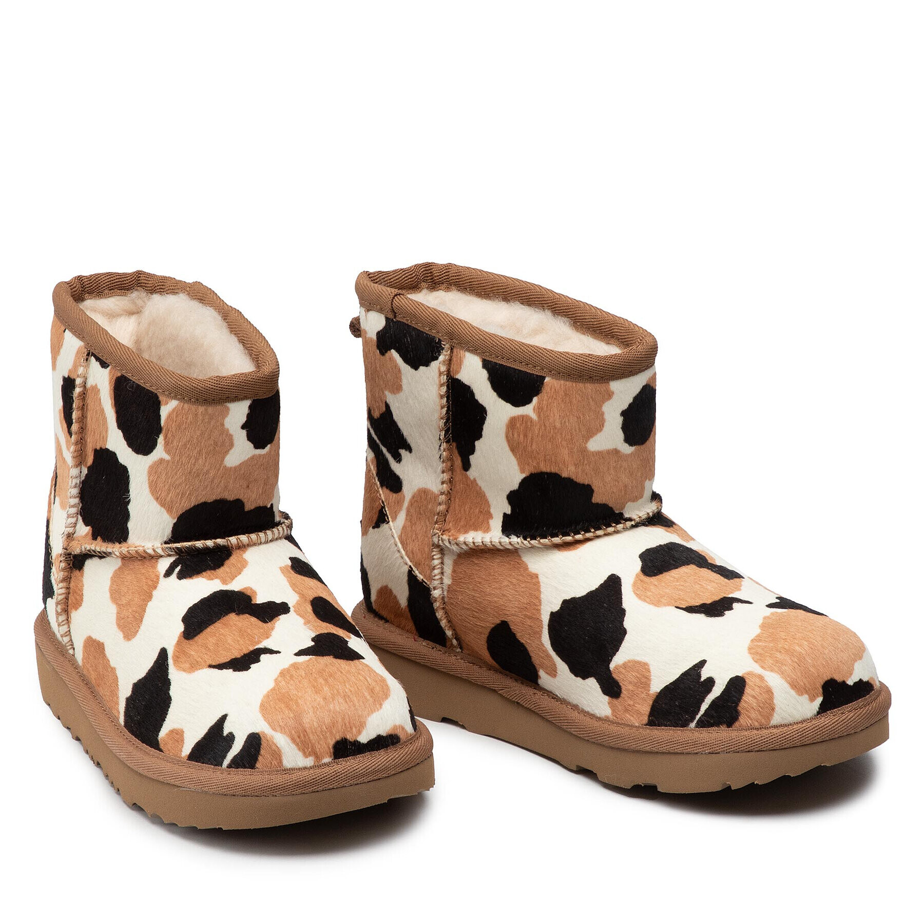 Ugg Обувки Kid's Classic Mini Cow Print 1123619K Кафяв - Pepit.bg