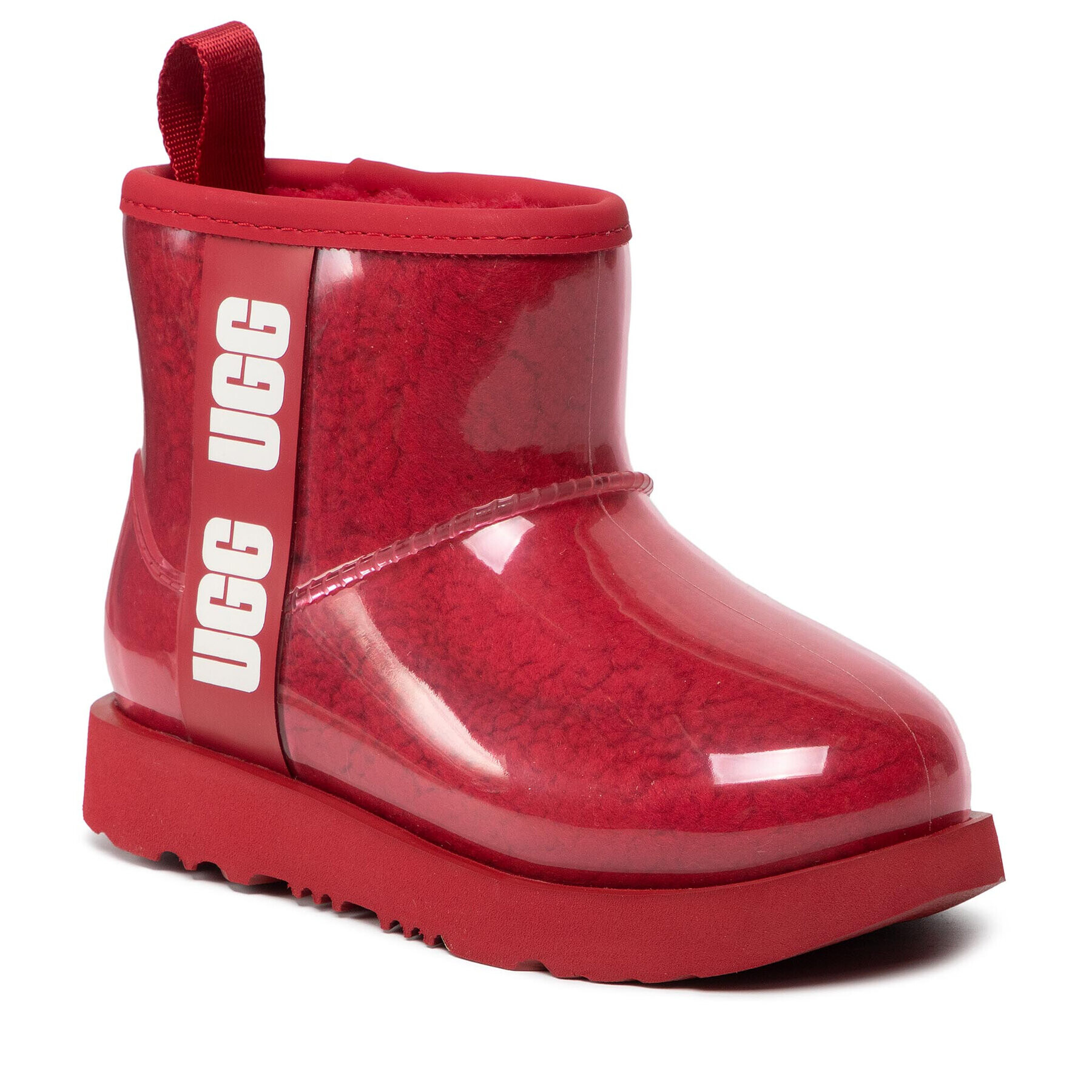 Ugg Обувки Kids' Classic Clear Mini II 1112386K Червен - Pepit.bg