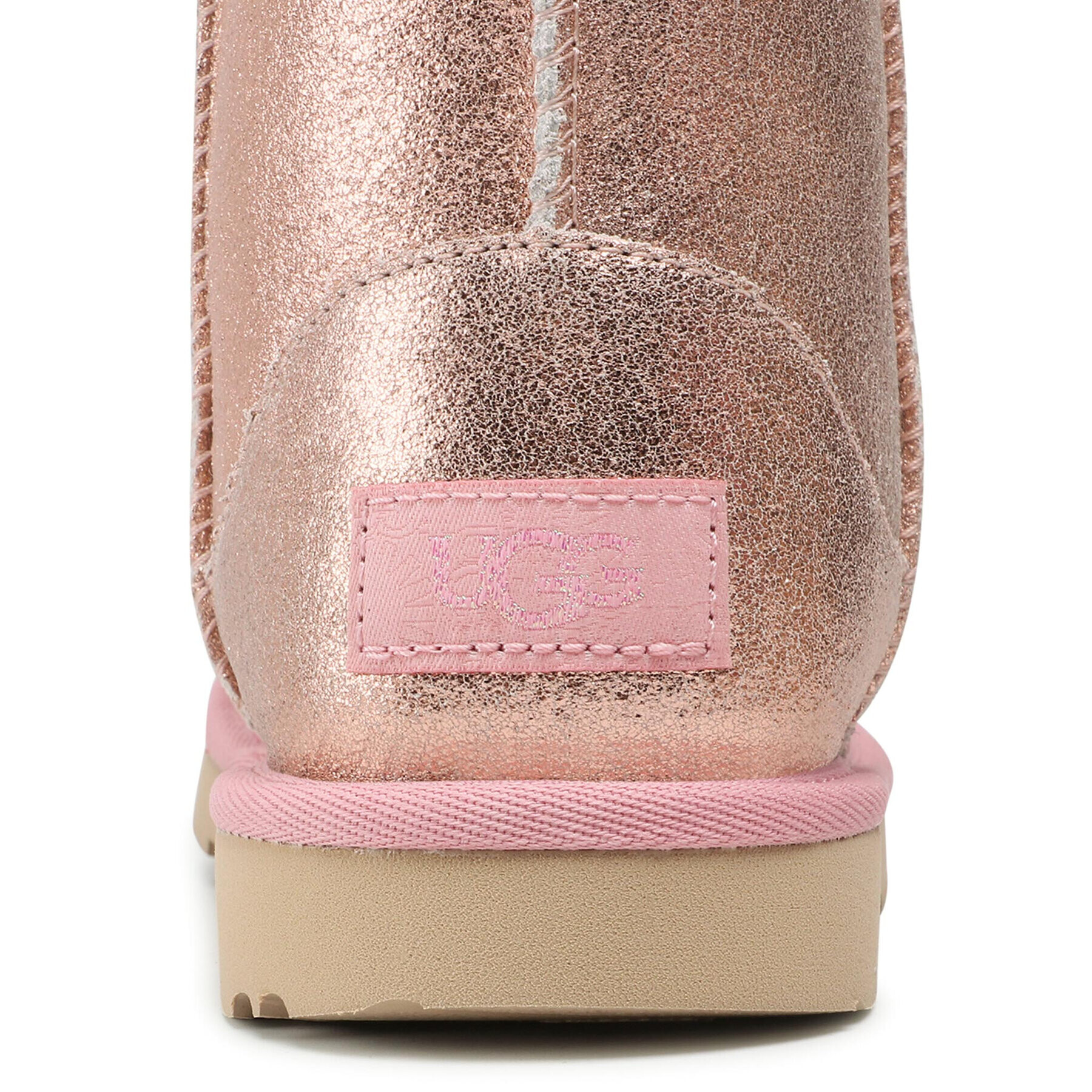 Ugg Обувки Kids' Classic II Metallic Glitter 1123663K Розов - Pepit.bg