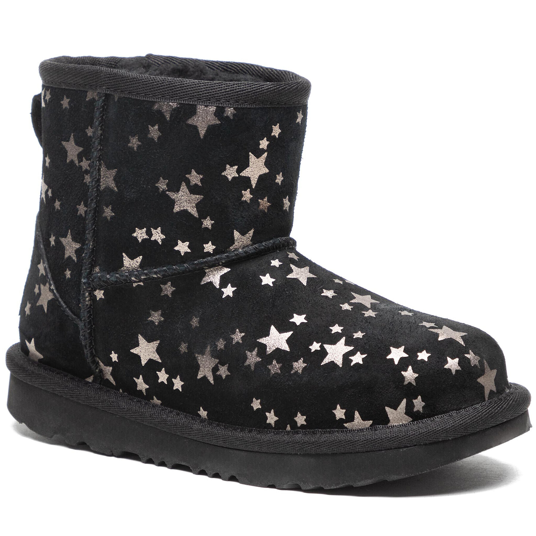 Ugg Обувки Kids' Classic Mini II Stars 1115852K Черен - Pepit.bg