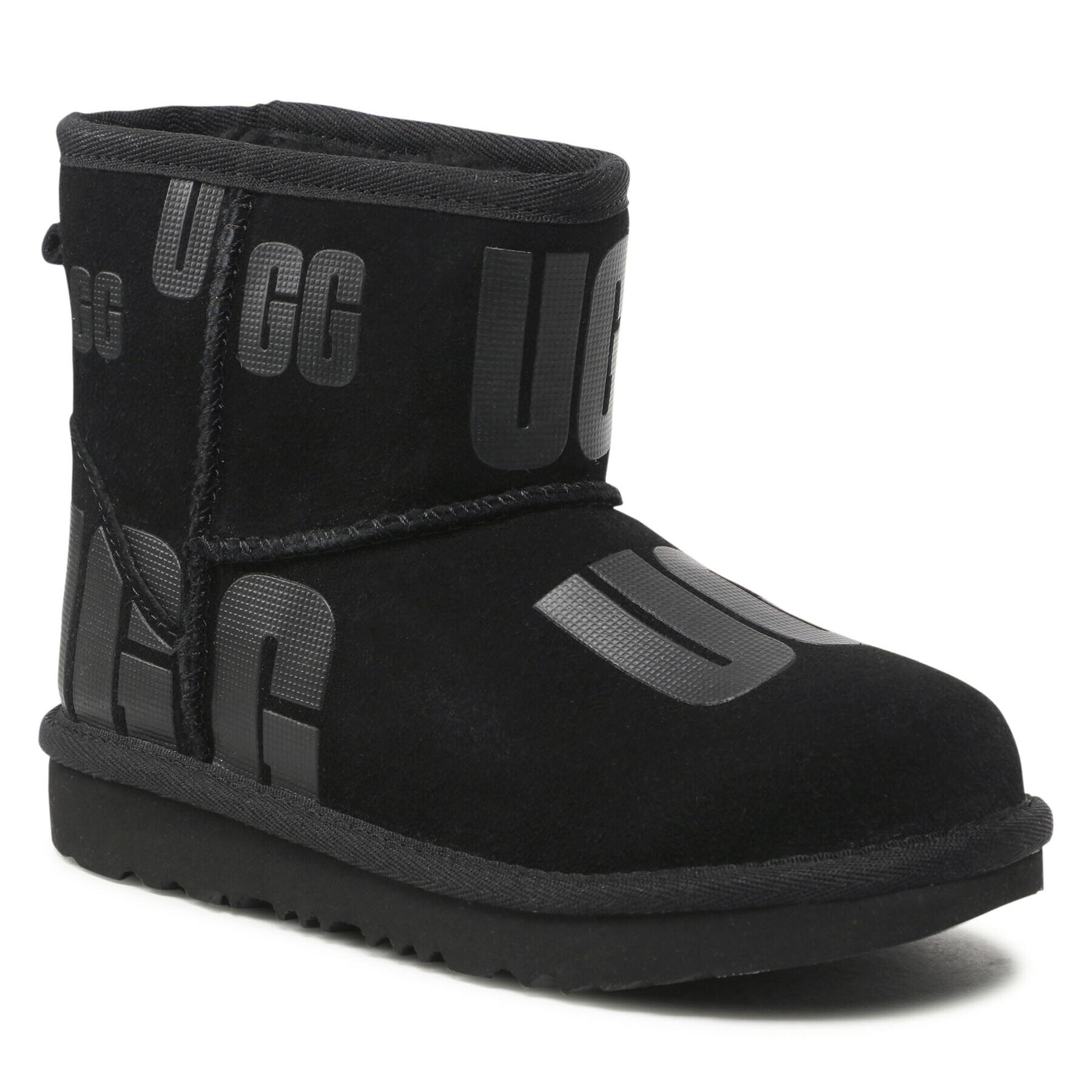 Ugg Обувки Kids' Classic Mini Scatter Graphic 1134952K Черен - Pepit.bg