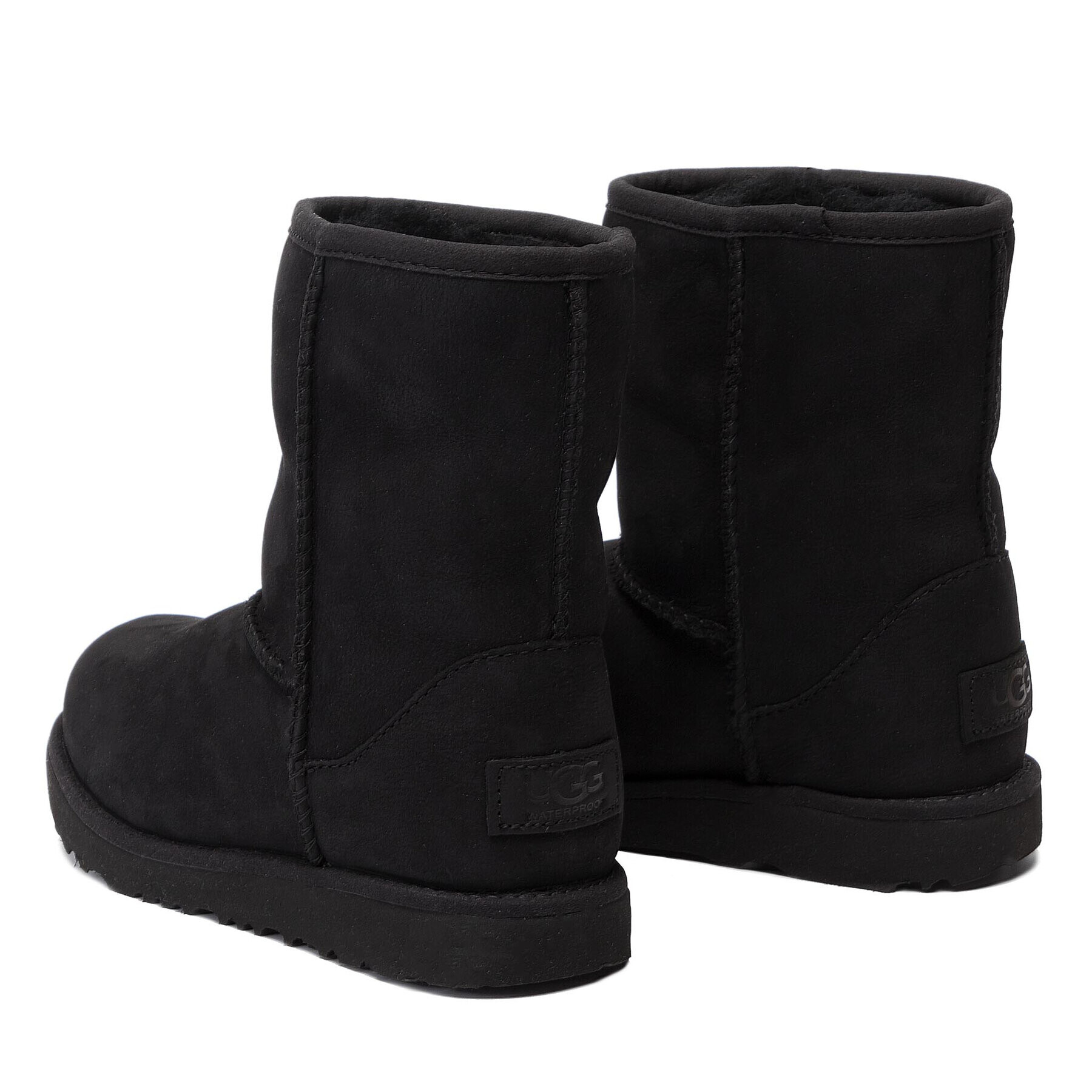 Ugg Обувки Kids' Classic Short II Wp 1019646K Черен - Pepit.bg