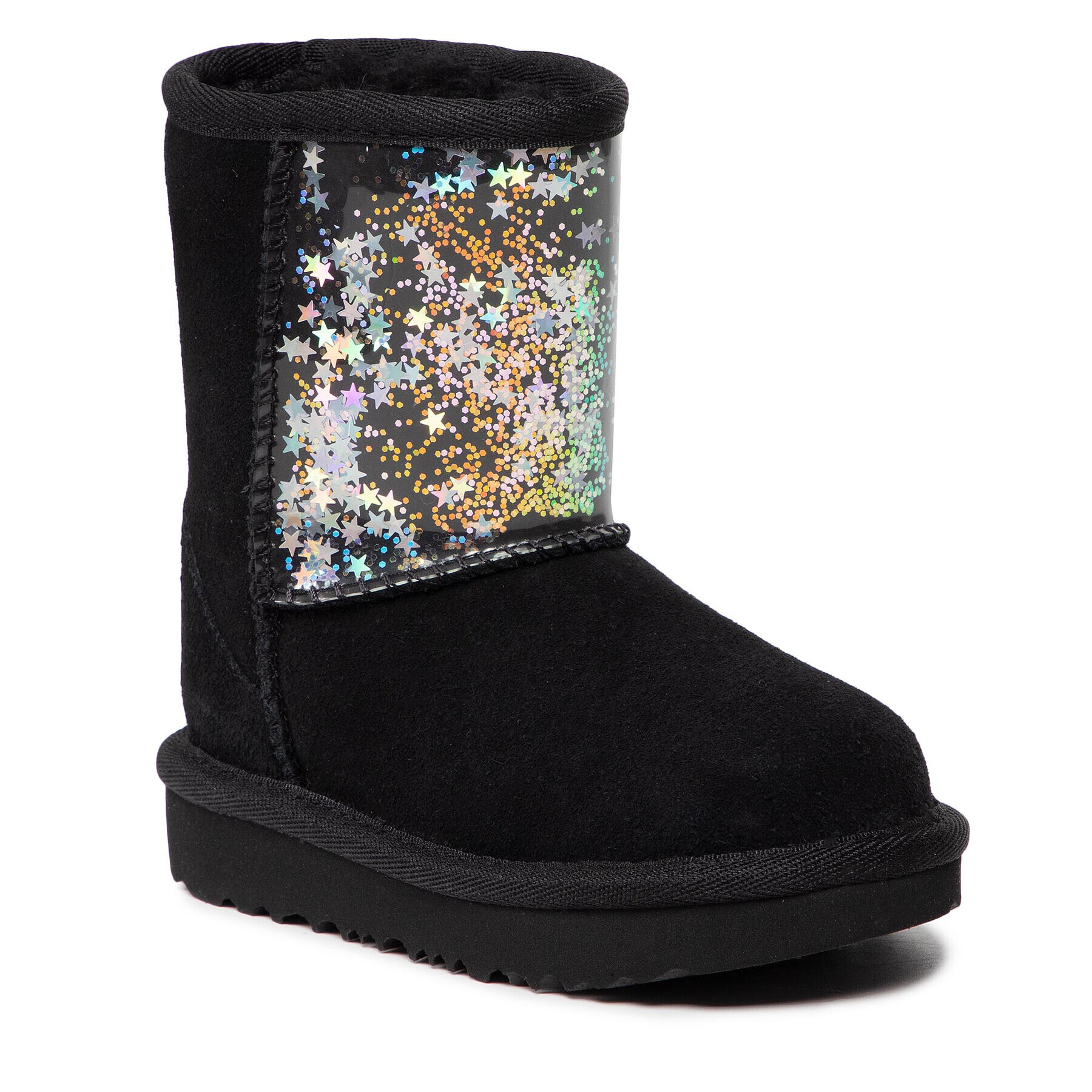 Ugg Обувки T Classic II Clear Glitter 1121014T Черен - Pepit.bg