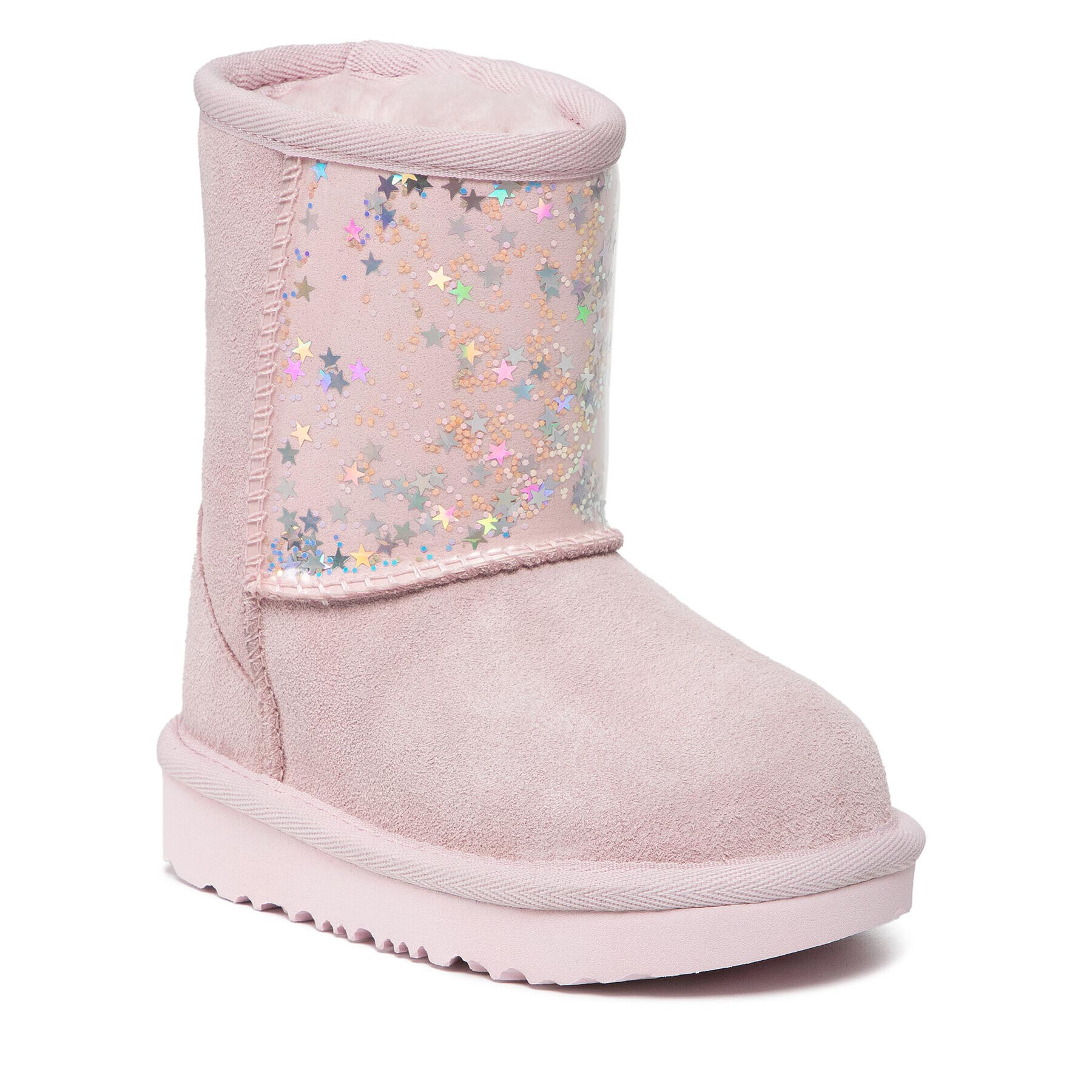 Ugg Обувки T Classic II Clear Glitter 1121014T Розов - Pepit.bg
