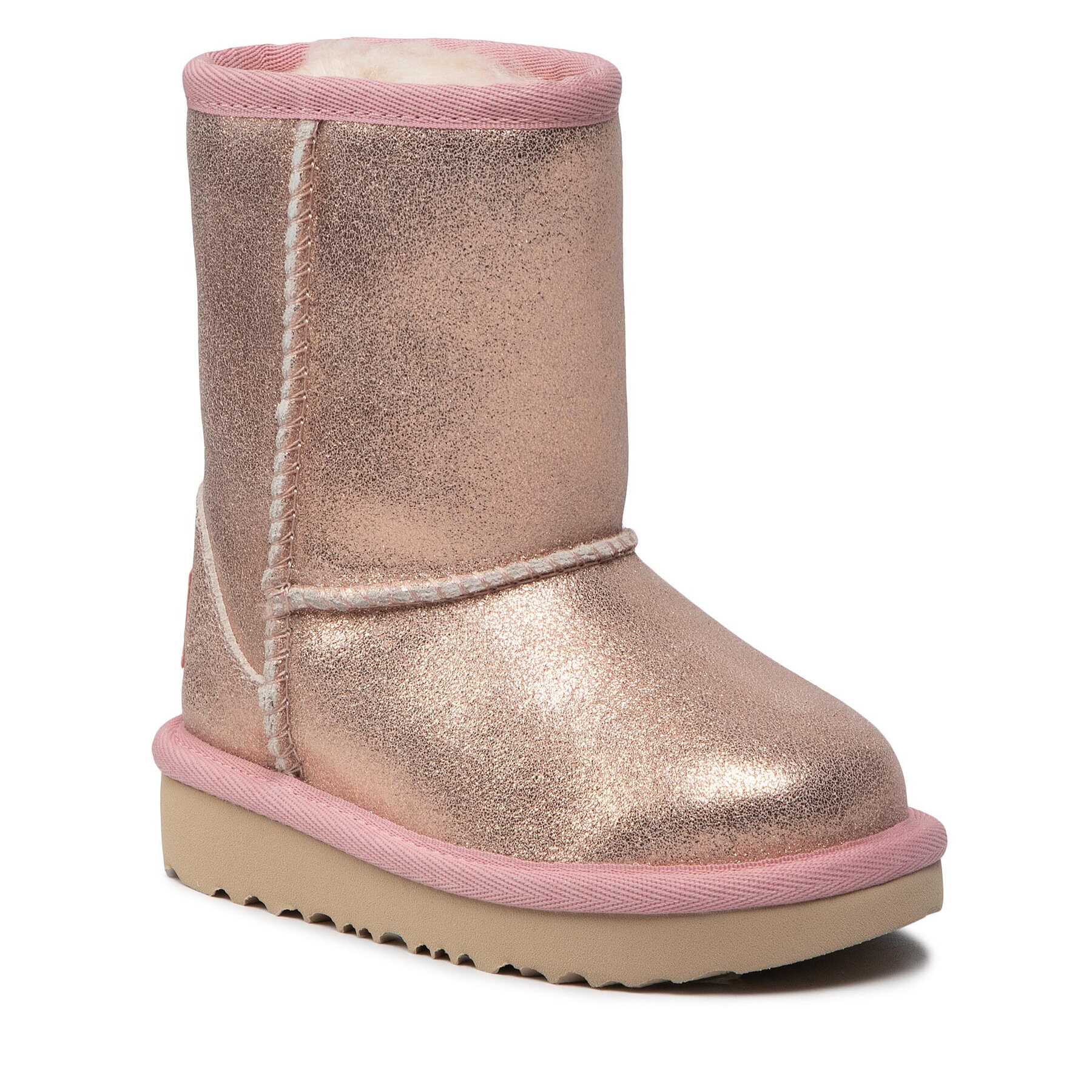 Ugg Обувки T Classic II Metallic Glitter 1123663T Розов - Pepit.bg