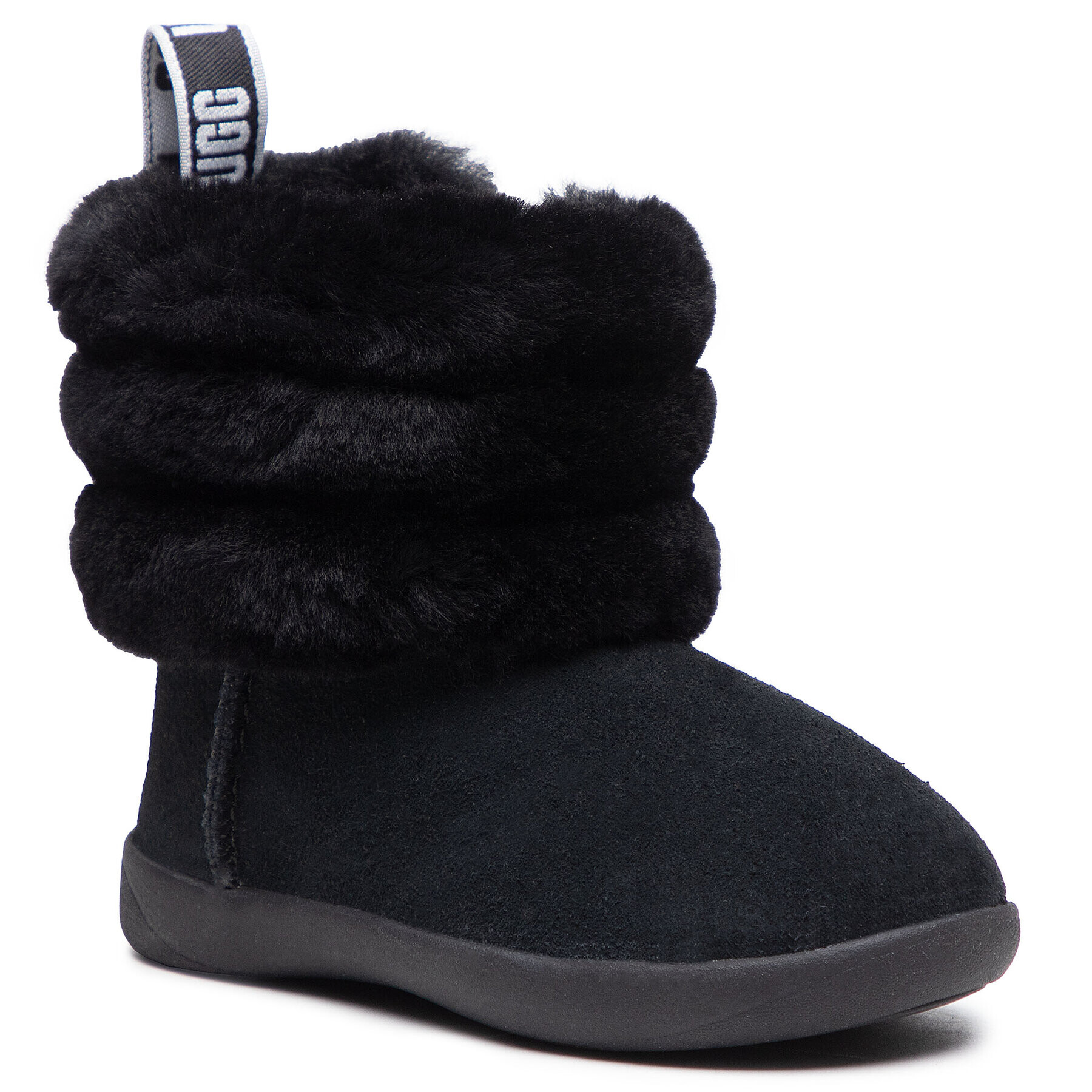 Ugg Обувки T Mini Quilted Fluff 1110704T Черен - Pepit.bg
