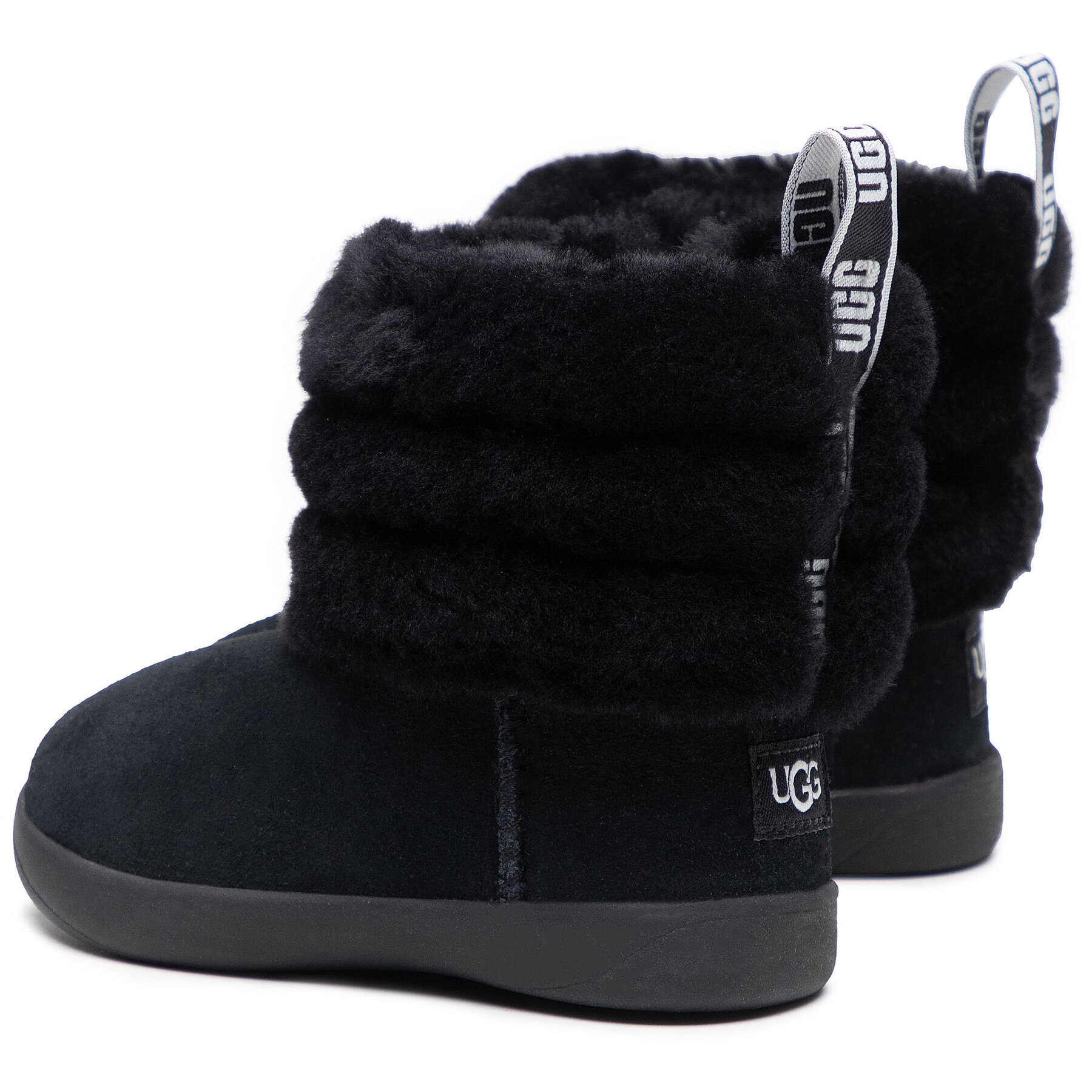 Ugg Обувки T Mini Quilted Fluff 1110704T Черен - Pepit.bg