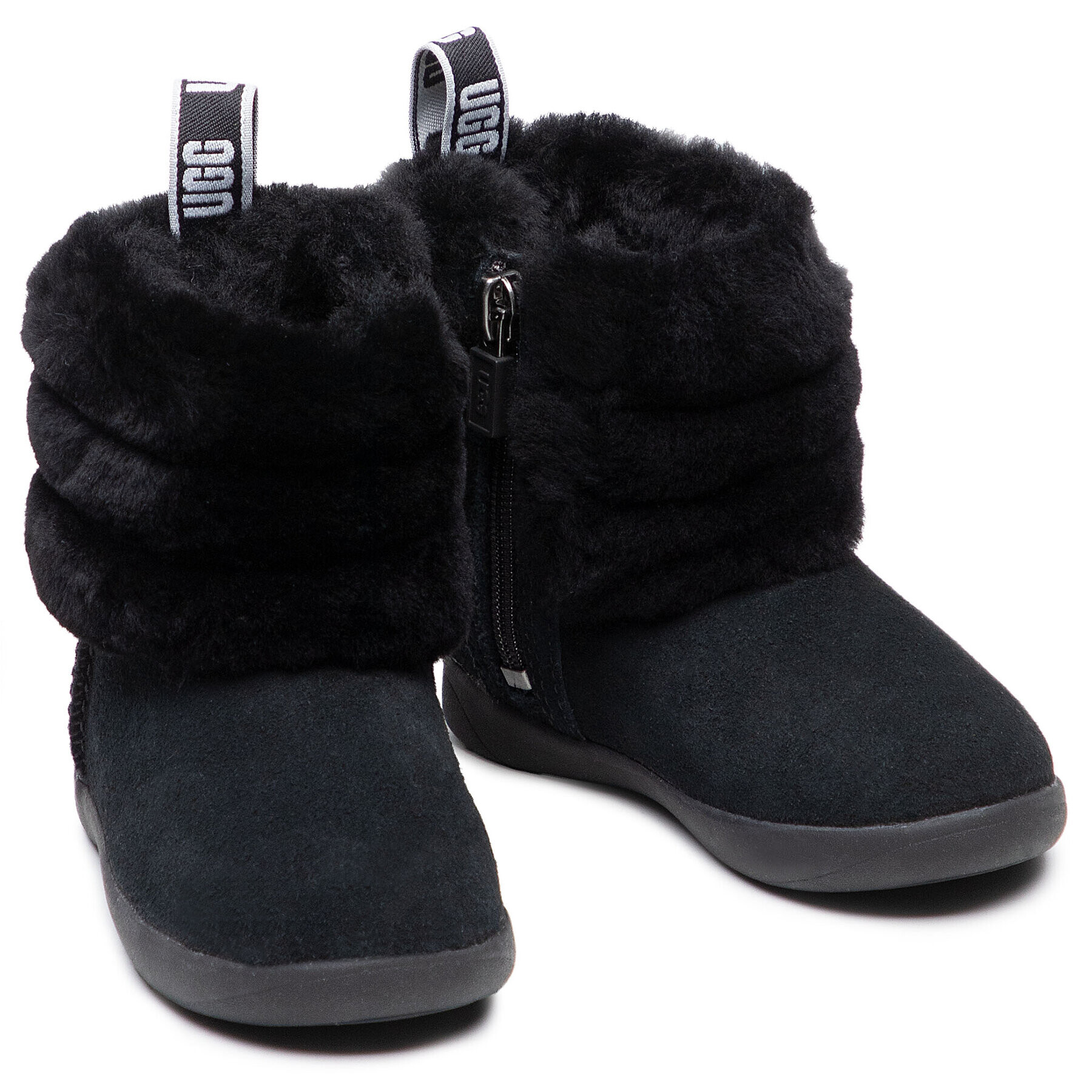 Ugg Обувки T Mini Quilted Fluff 1110704T Черен - Pepit.bg