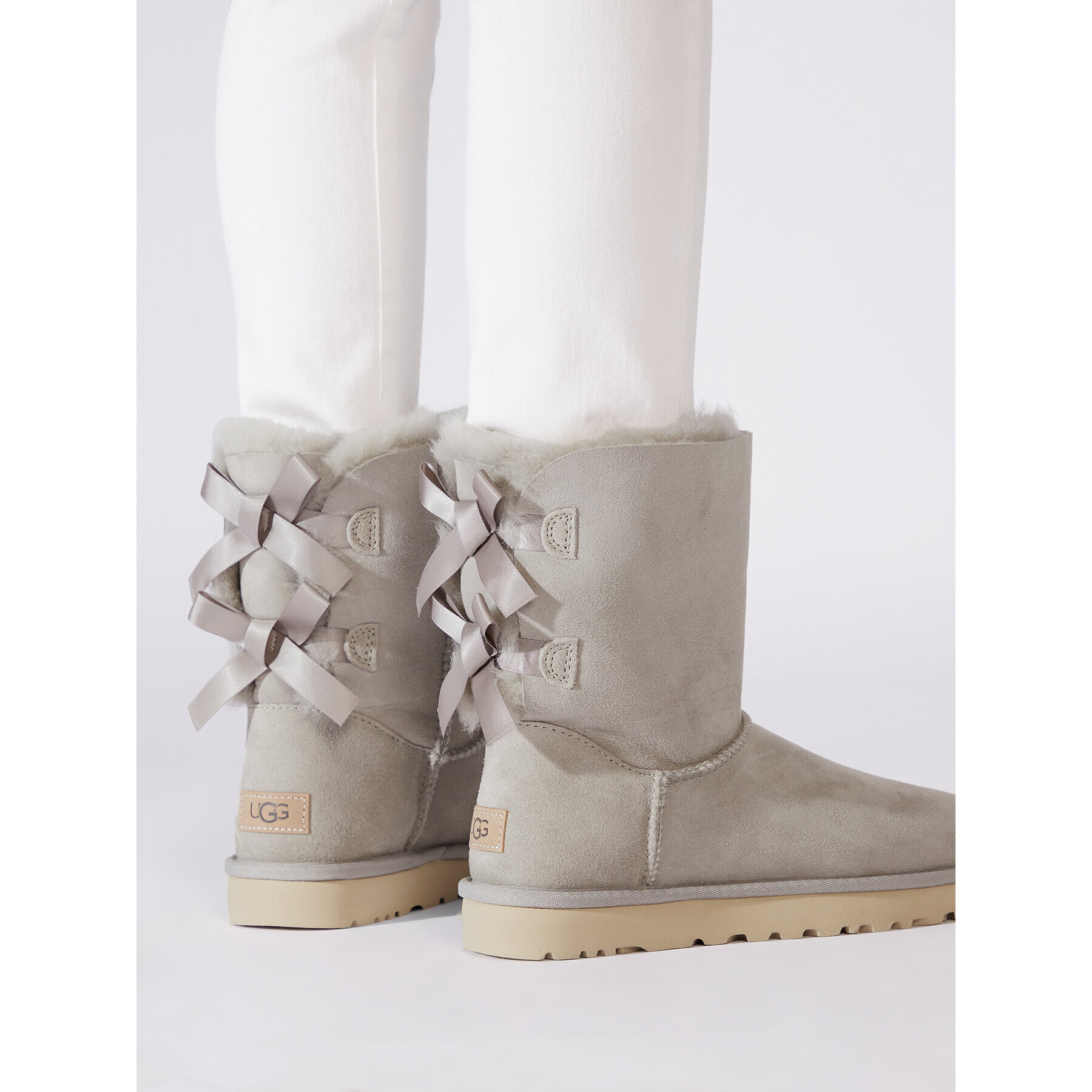 Ugg Обувки W Bailey Bow II 1016225 Сив - Pepit.bg