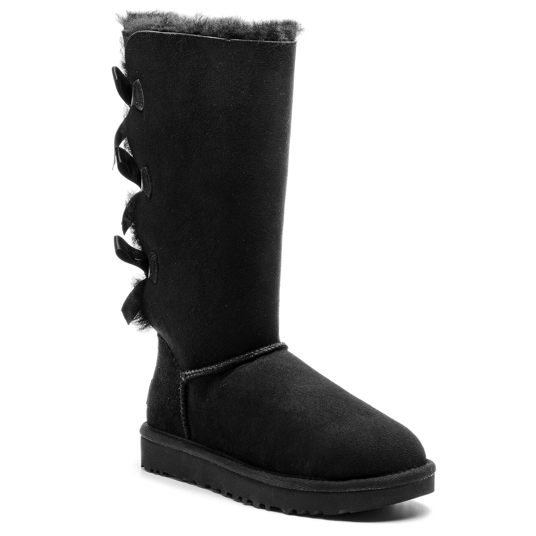 Ugg Обувки W Bailey Bow Tall II 1016434 Черен - Pepit.bg