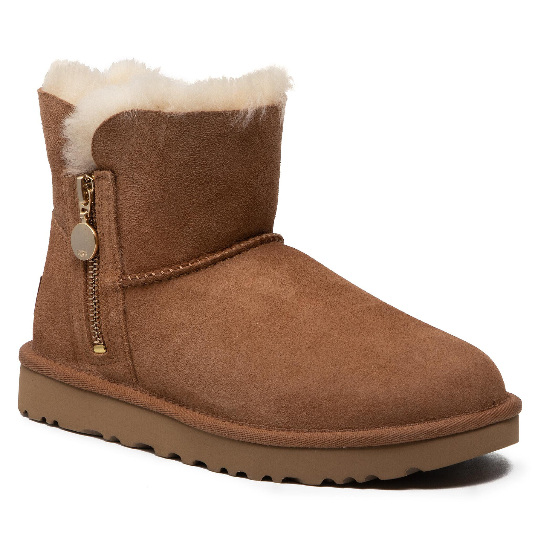 Ugg Обувки W Bailey Zip Mini 1112481 Кафяв - Pepit.bg