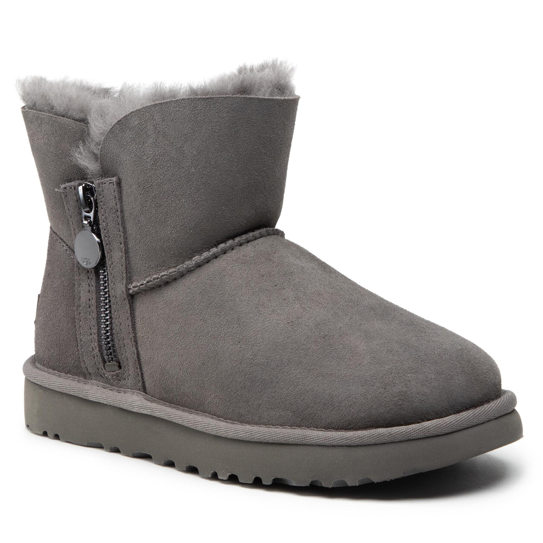 Ugg Обувки W Bailey Zip Mini 1112481 Сив - Pepit.bg