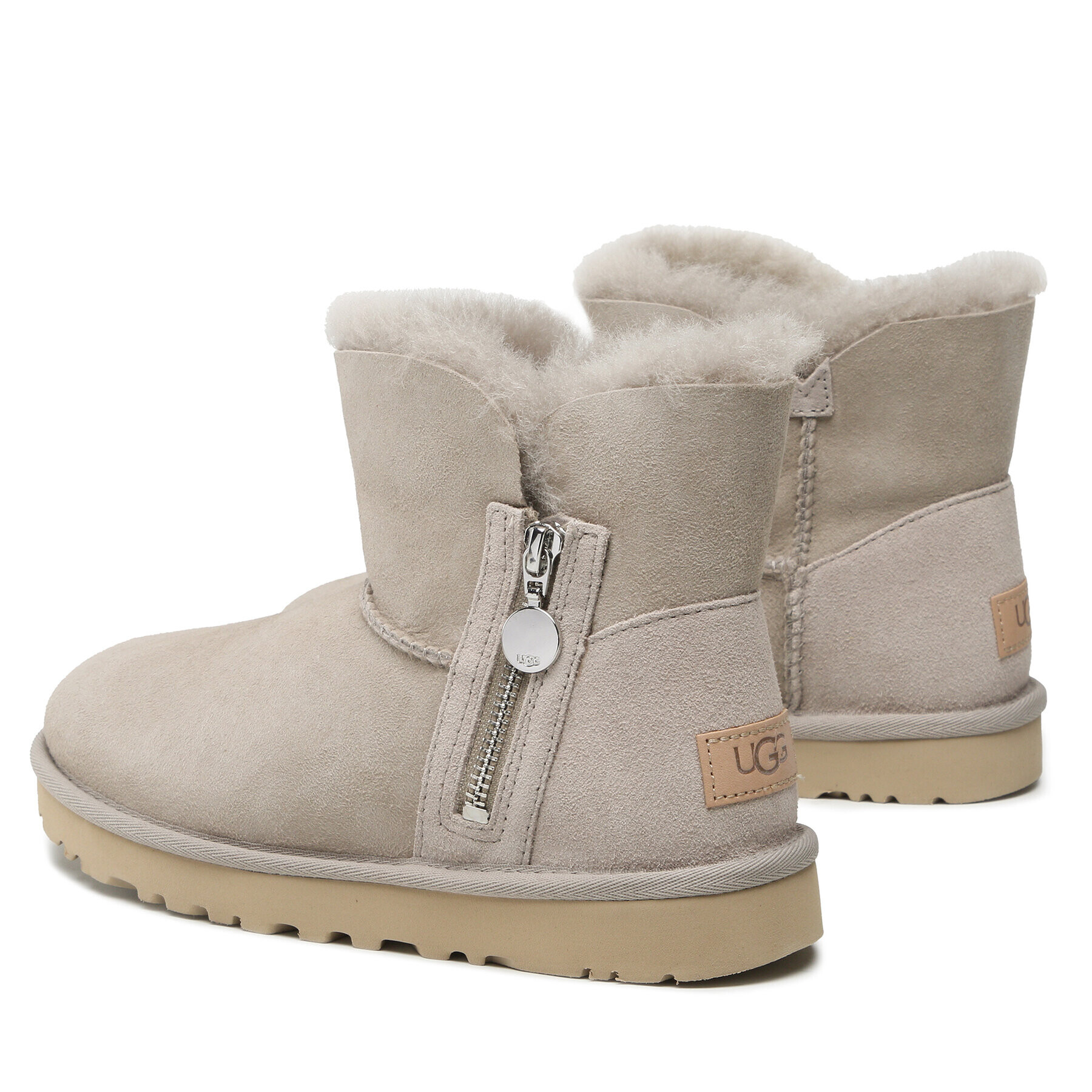 Ugg Обувки W Bailey Zip Mini 1112481 Сив - Pepit.bg