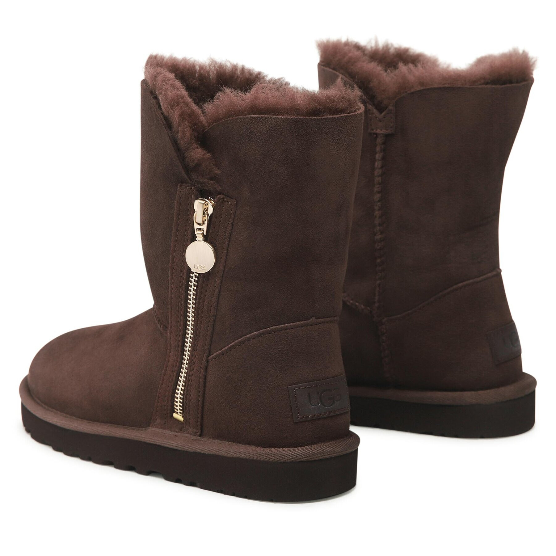 Ugg Обувки W Bailey Zip Short 1112480 Кафяв - Pepit.bg