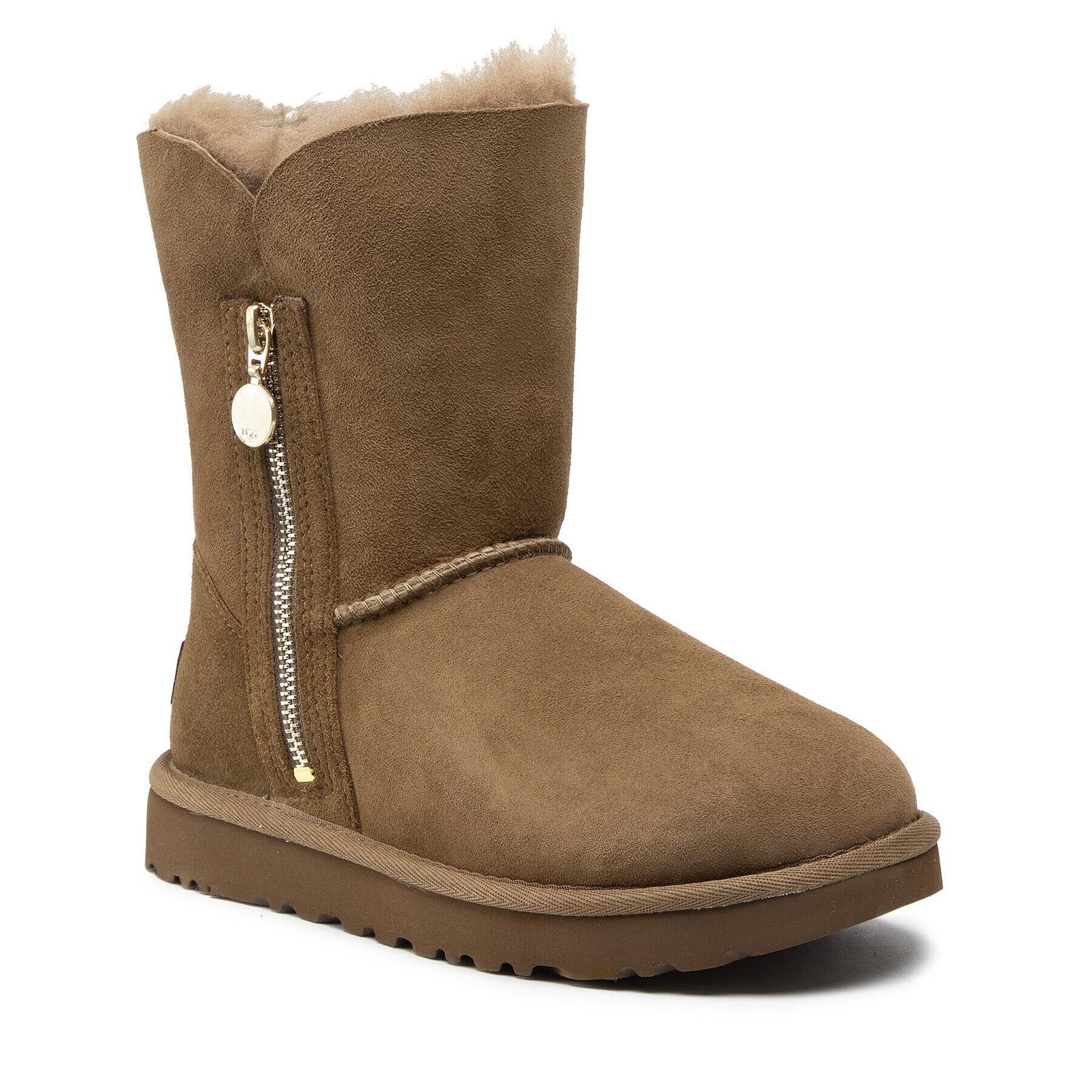 Ugg Обувки W Bailey Zip Short 1112480 Кафяв - Pepit.bg