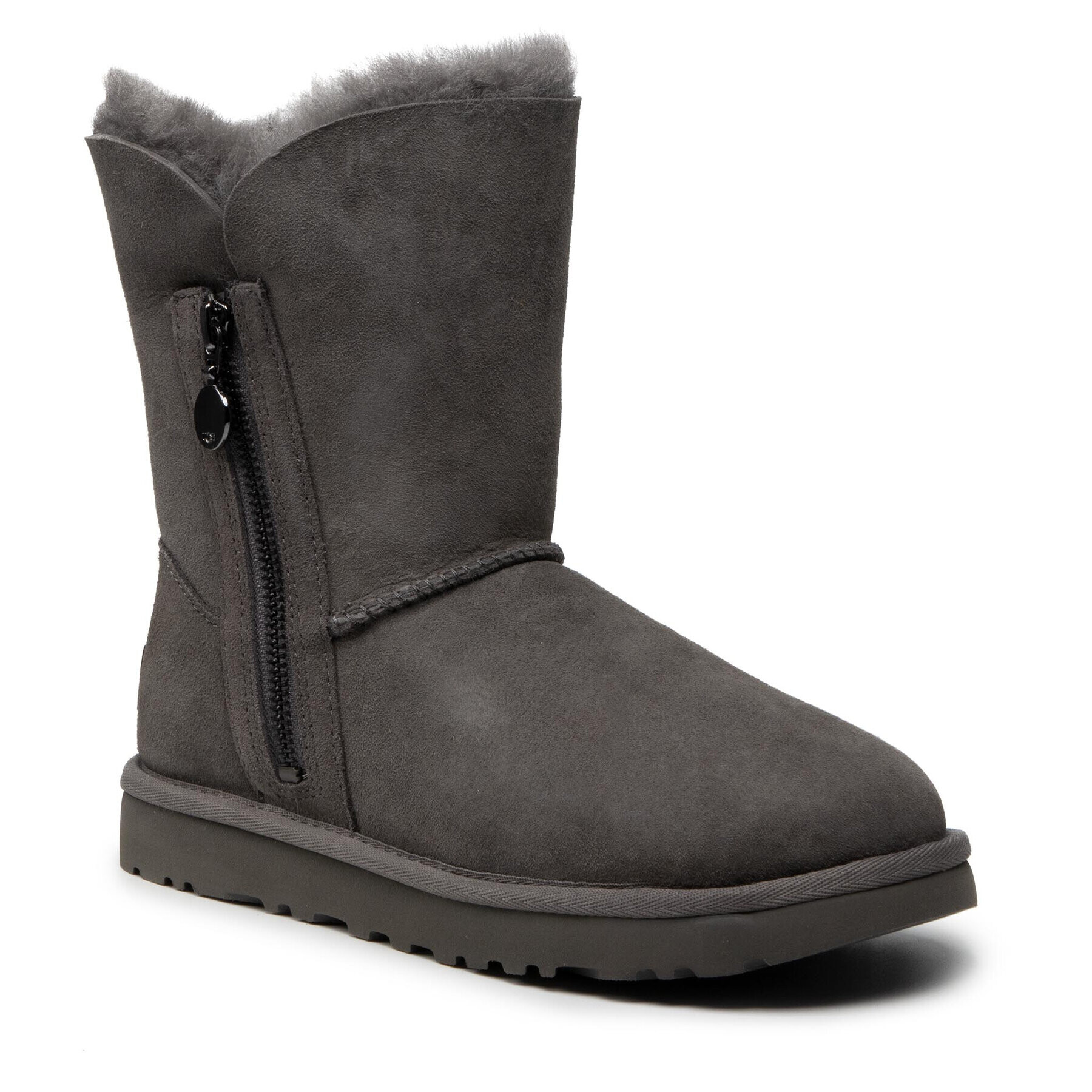 Ugg Обувки W Bailey Zip Short 1112480 Сив - Pepit.bg