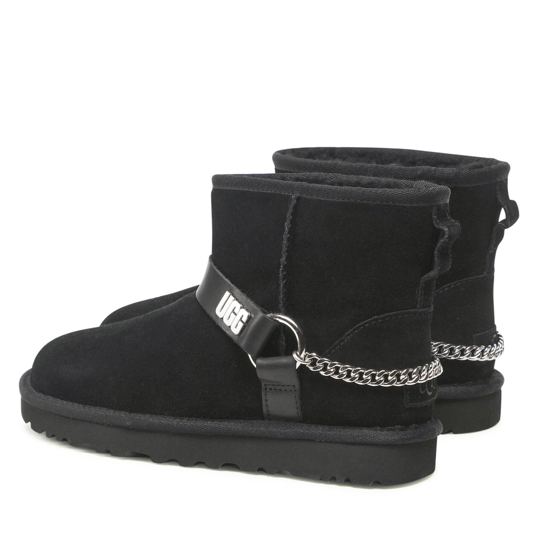 Ugg Обувки W Classic Mini Chains II 1135090 Черен - Pepit.bg