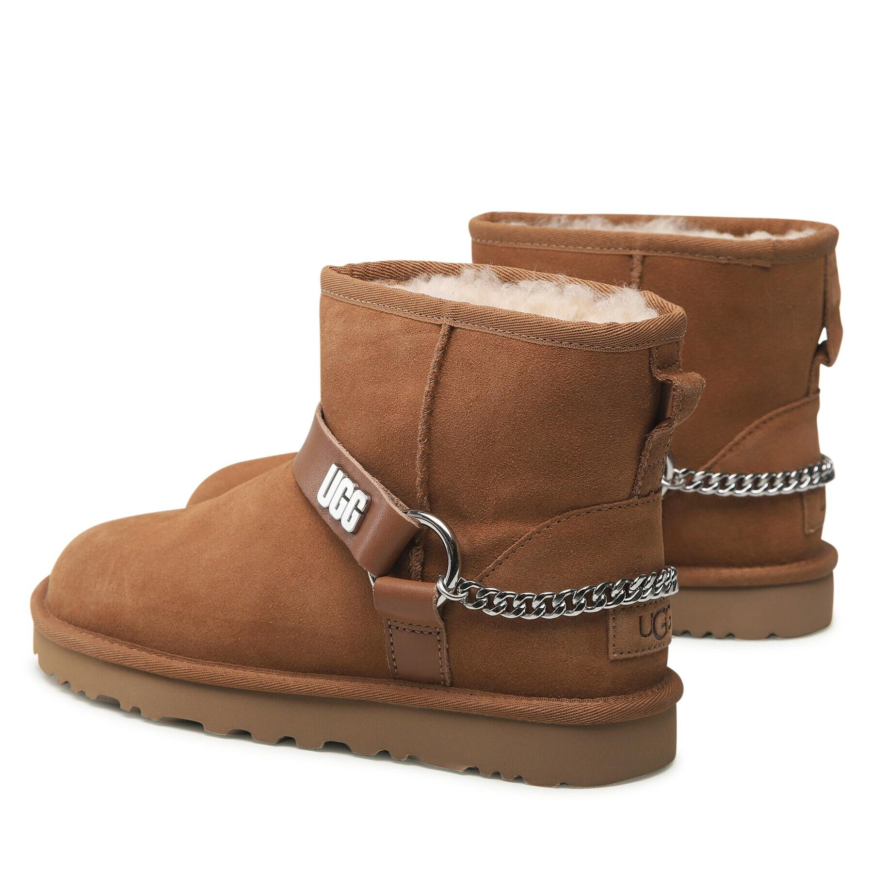 Ugg Обувки W Classic Mini Chains II 1135090 Кафяв - Pepit.bg
