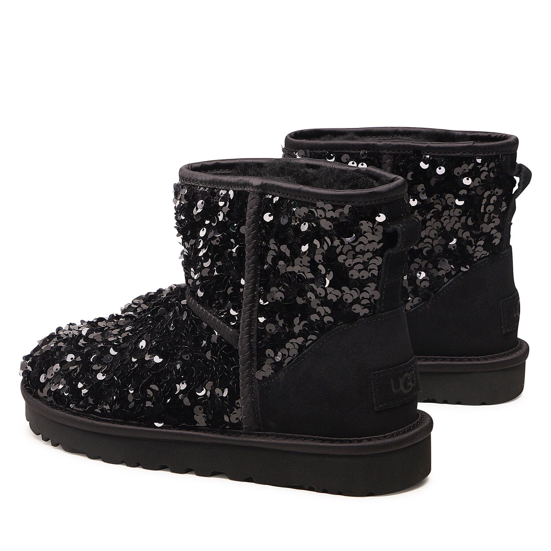 Ugg Обувки W Classic Mini Chunky Sequin 1130602 Черен - Pepit.bg