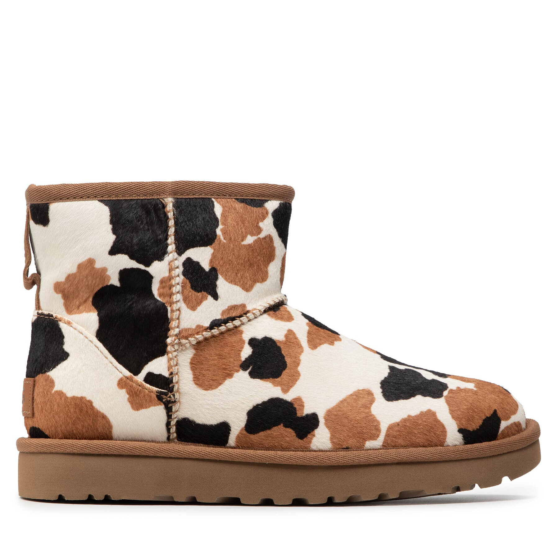 Ugg Обувки W Classic Mini Cow Print 1123353 Кафяв - Pepit.bg