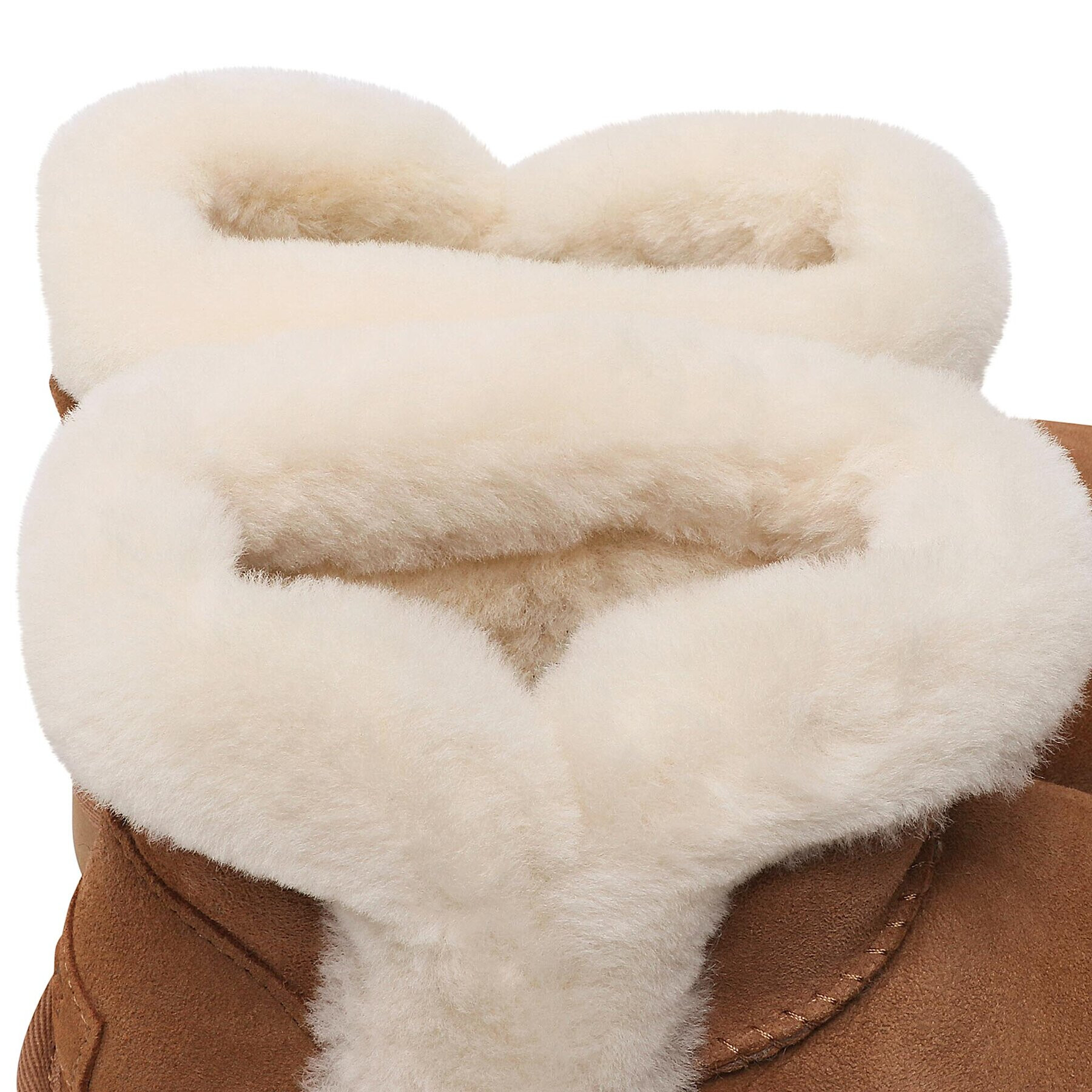 Ugg Обувки W Classic Mini Heritage Fluff 1130590 Кафяв - Pepit.bg