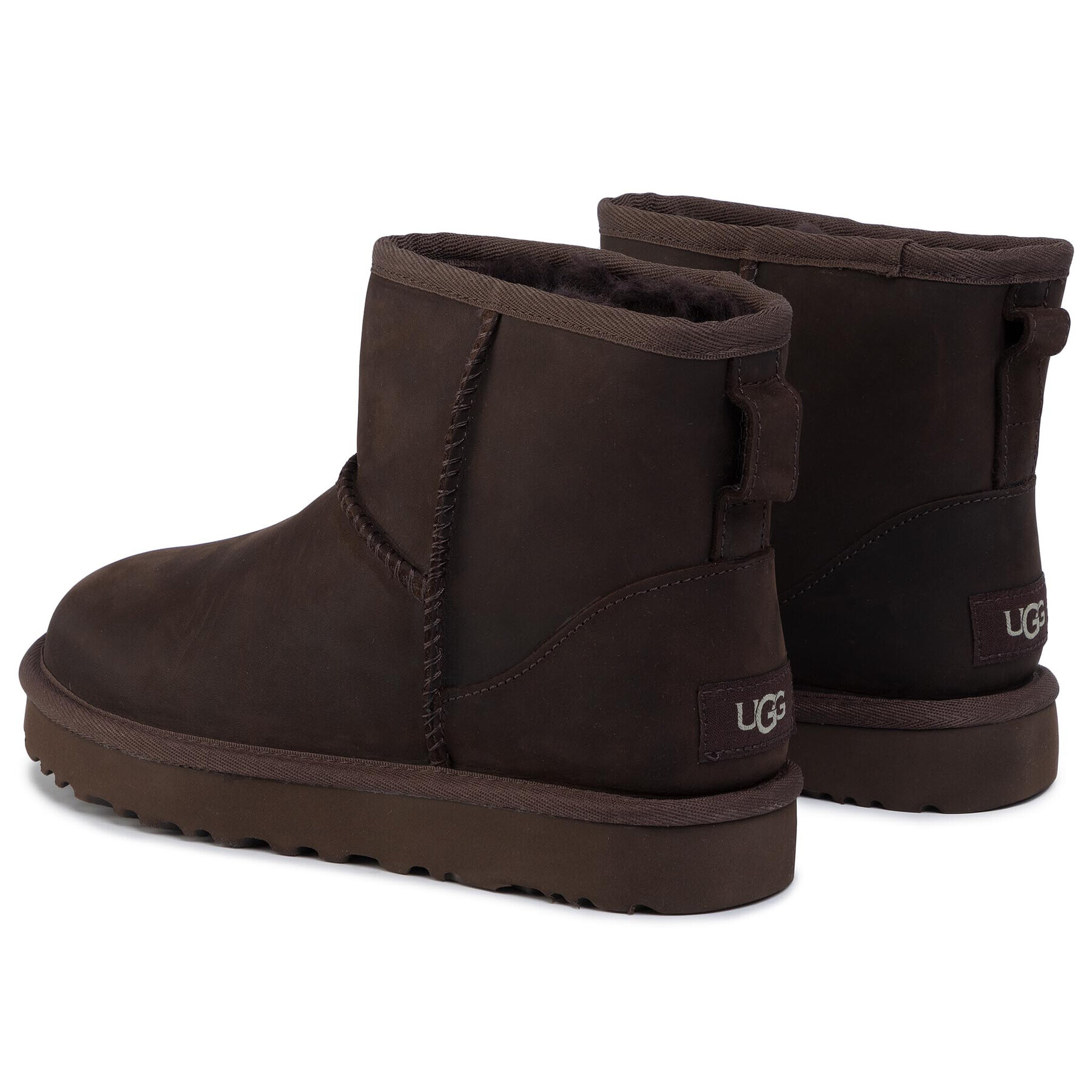 Ugg Обувки W Classic Mini Leather 1016558 Кафяв - Pepit.bg