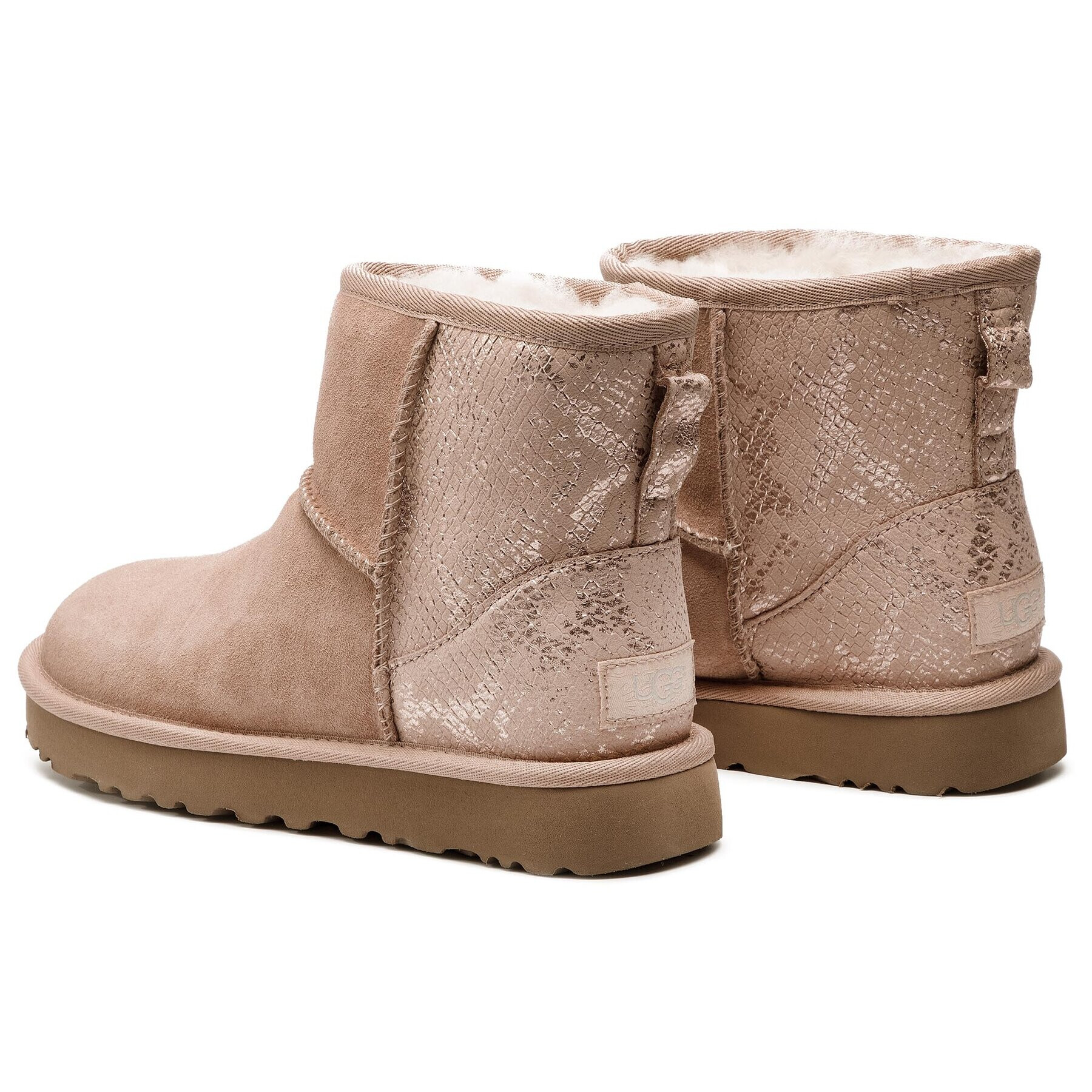 Ugg Обувки W Classic Mini Metallic Snake 1101472 Бежов - Pepit.bg