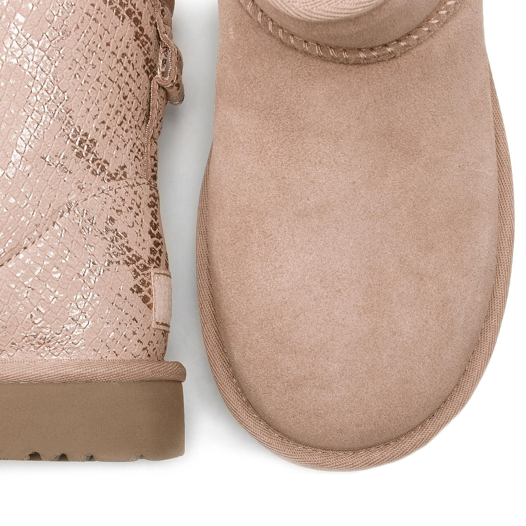 Ugg Обувки W Classic Mini Metallic Snake 1101472 Бежов - Pepit.bg
