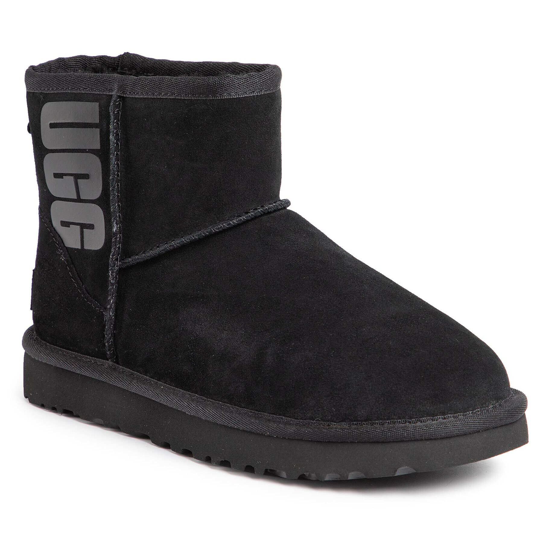 Ugg Обувки W Classic Mini Rubber Logo 1108231 Черен - Pepit.bg